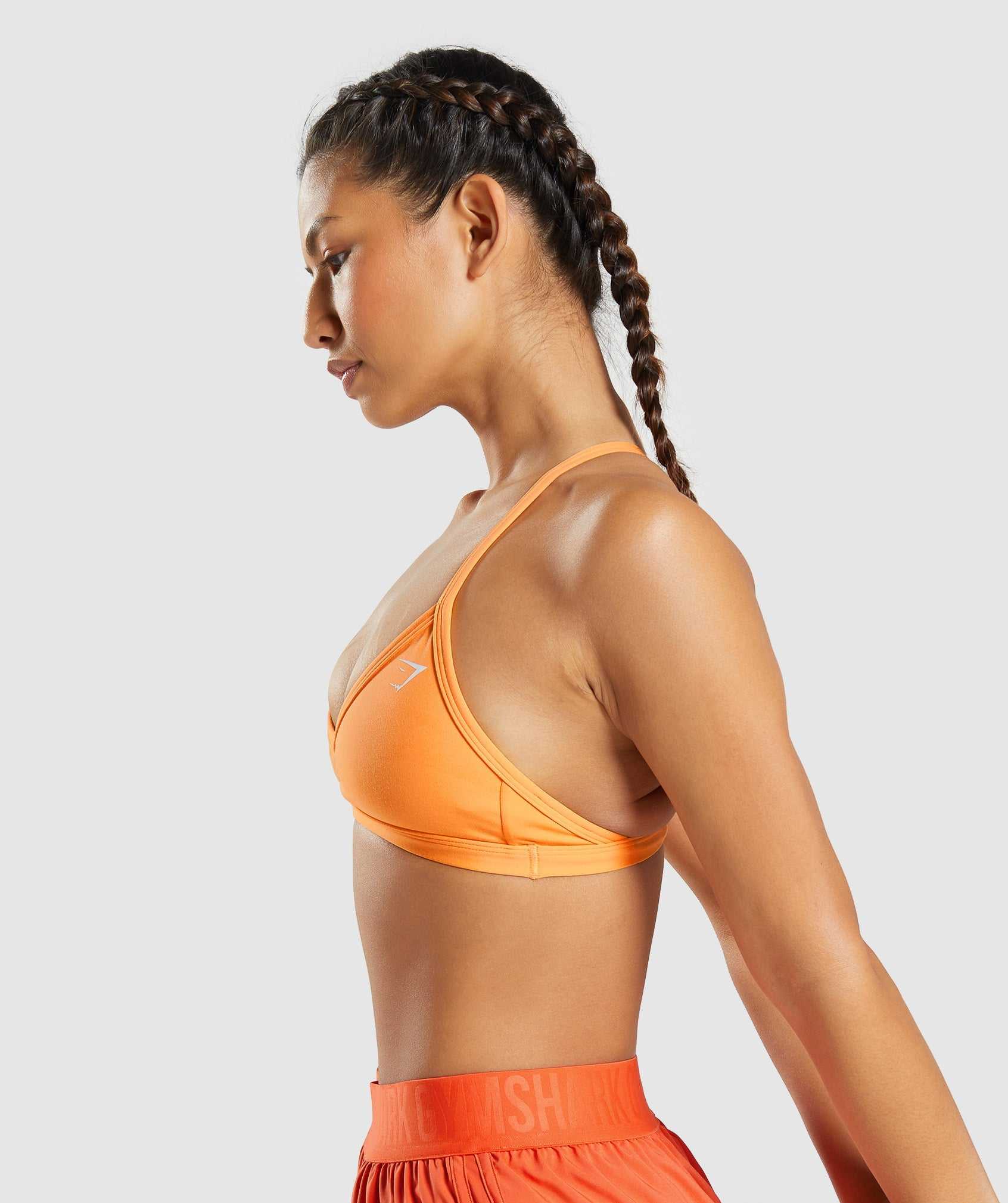 Apricot Orange Gymshark Minimal Women's Sports Bra | CALWRK341