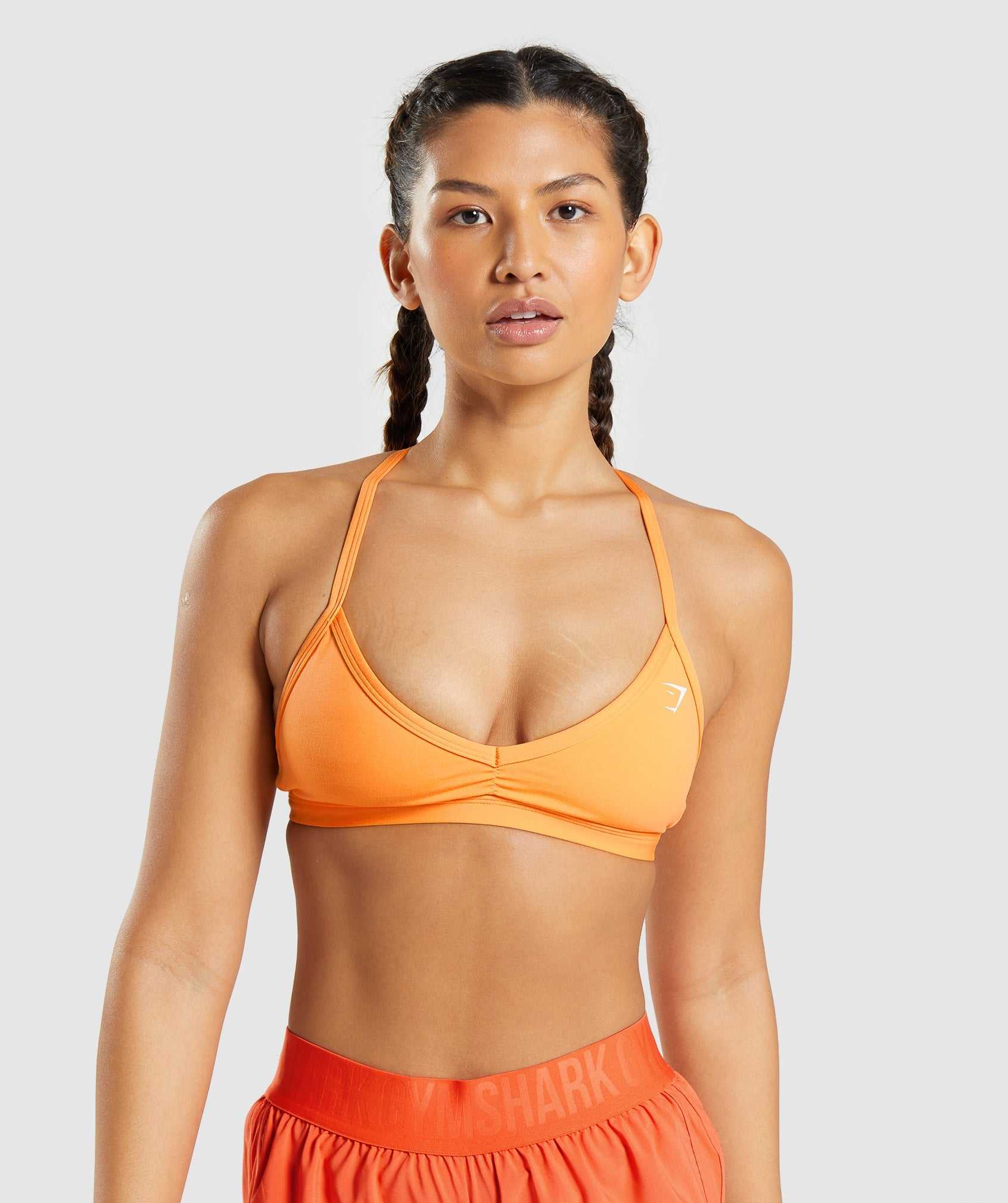 Apricot Orange Gymshark Minimal Women\'s Sports Bra | CALWRK341