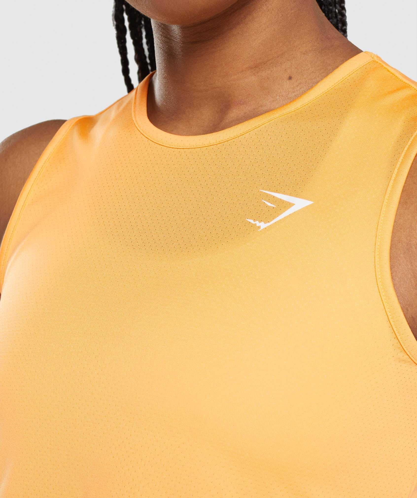 Apricot Orange Gymshark Training Crop Women's Tops | DNOFTZ358