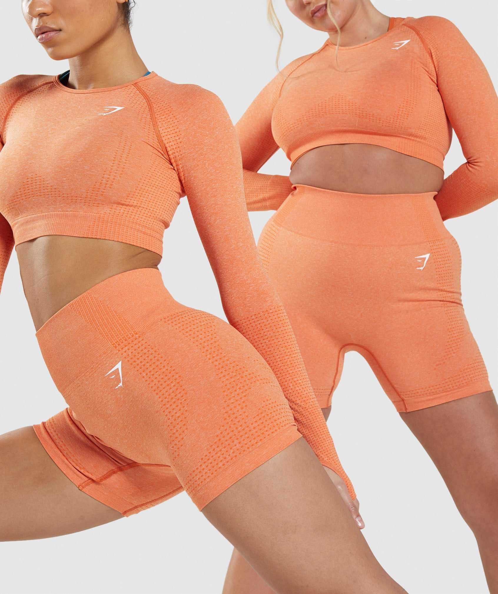 Apricot Orange Gymshark Vital Seamless 2.0 Women's Shorts | FZKJXR079