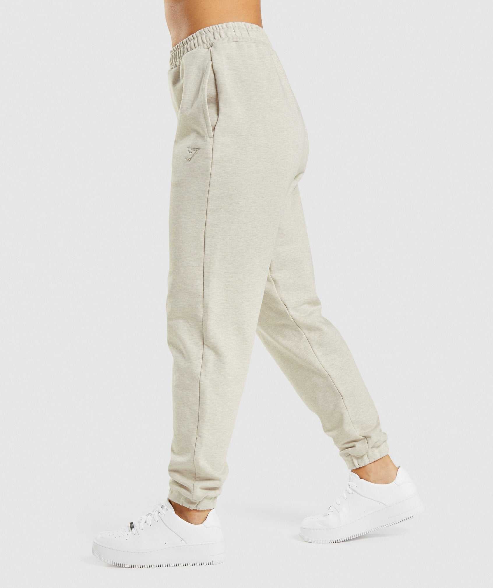 Beige Gymshark Rest Day Sweats Women's Jogger | PNATIV108