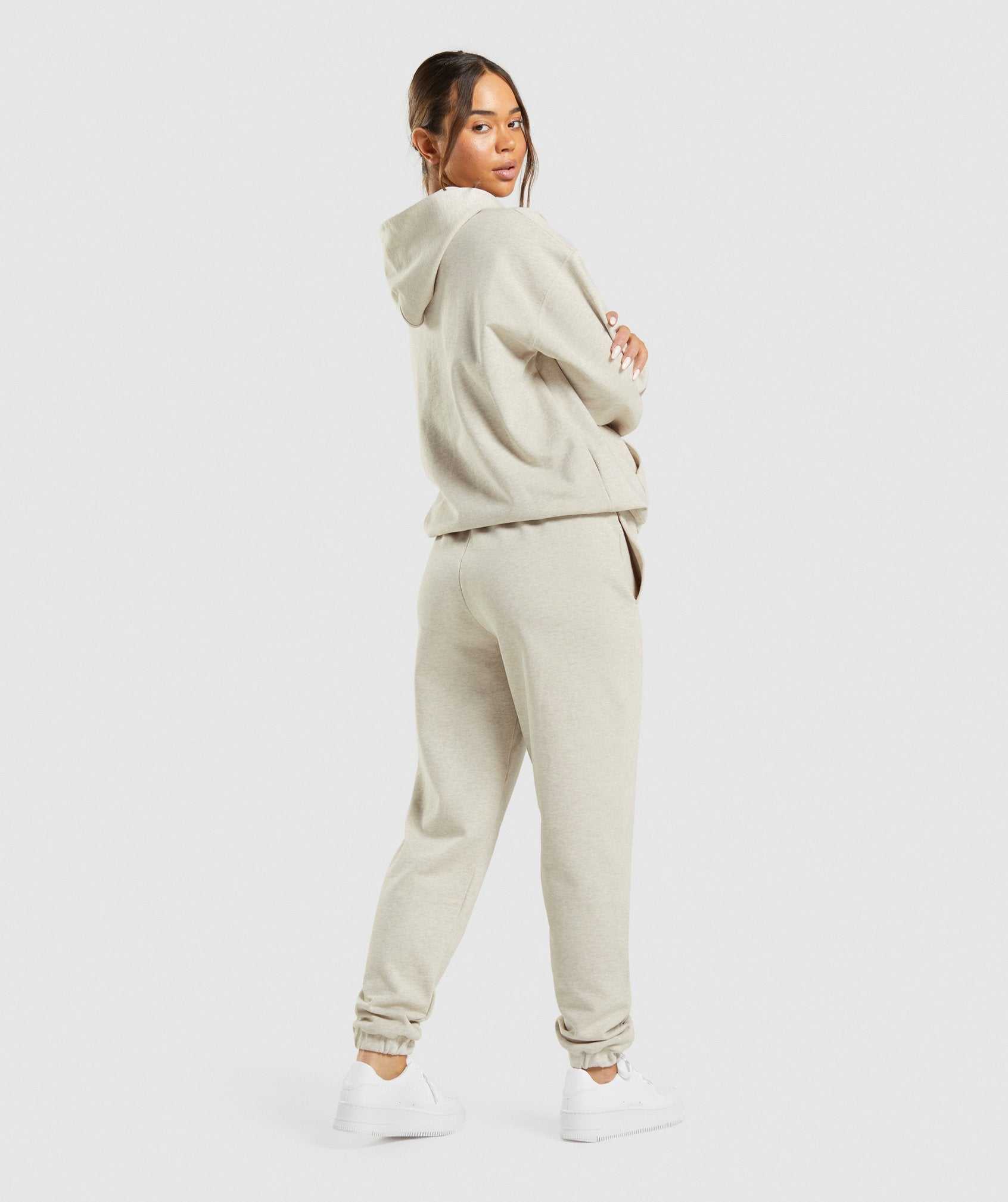 Beige Gymshark Rest Day Sweats Women's Jogger | PNATIV108