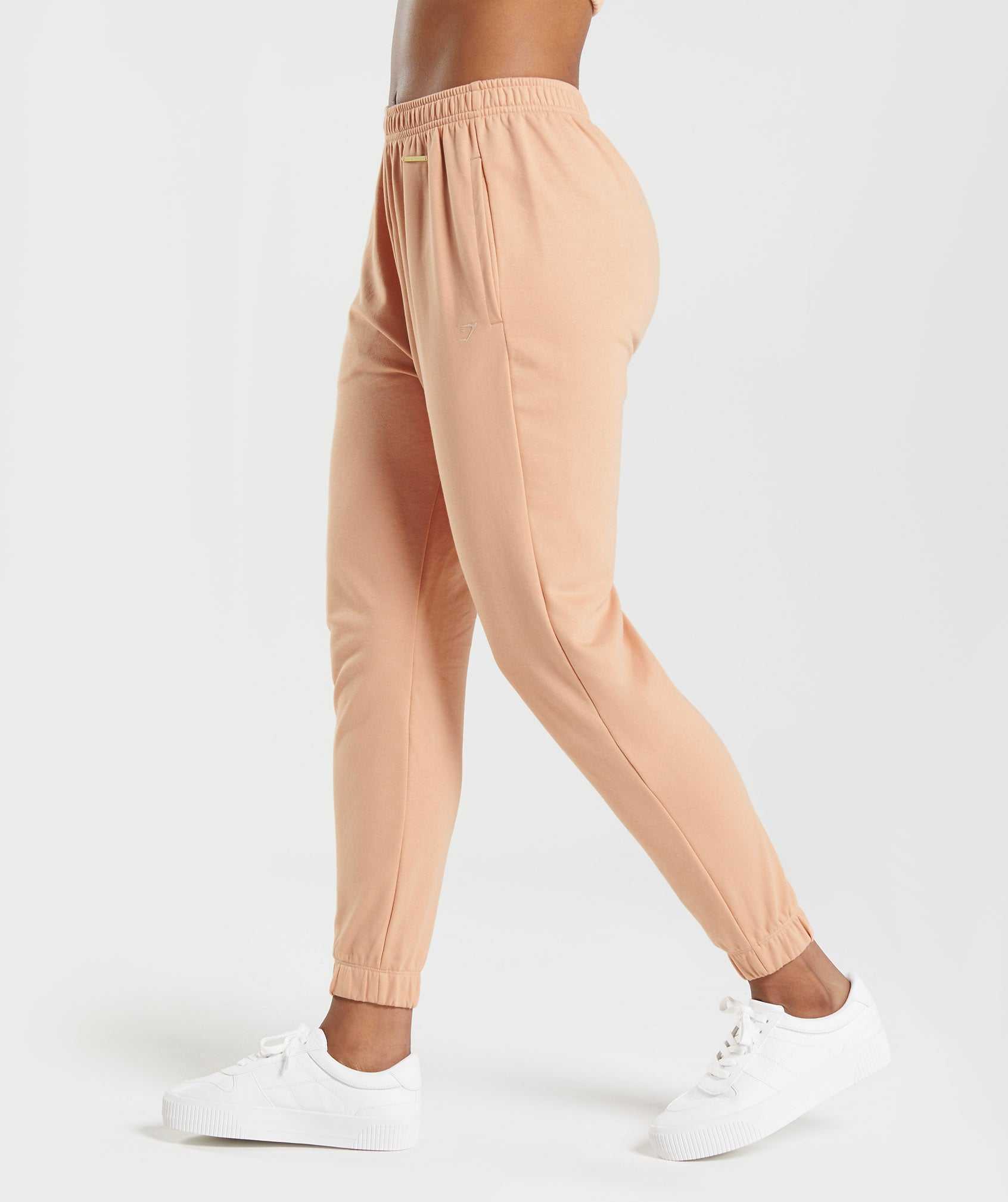 Beige Gymshark Whitney Loose Women's Jogger | GHXLOJ203