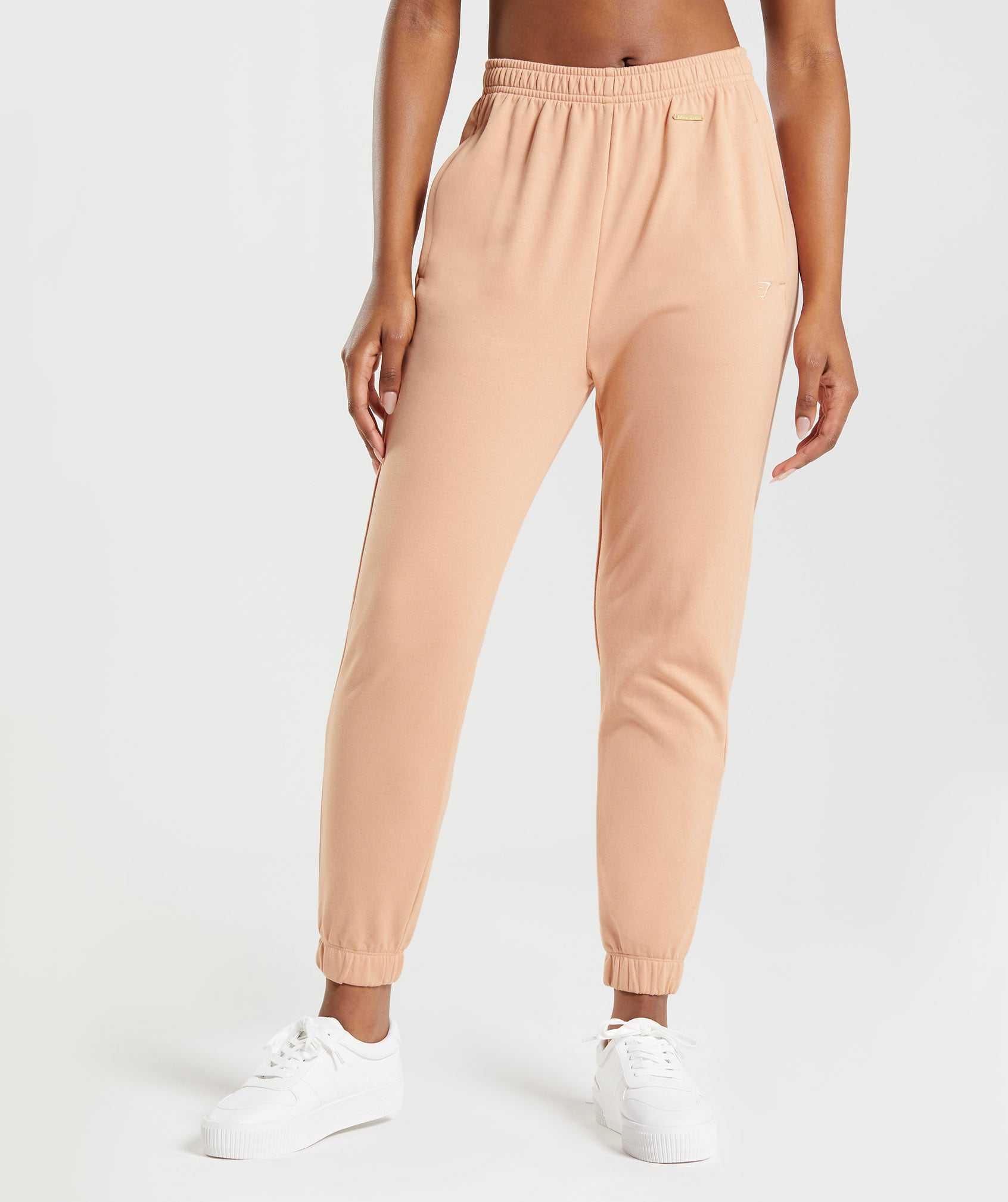 Beige Gymshark Whitney Loose Women\'s Jogger | GHXLOJ203