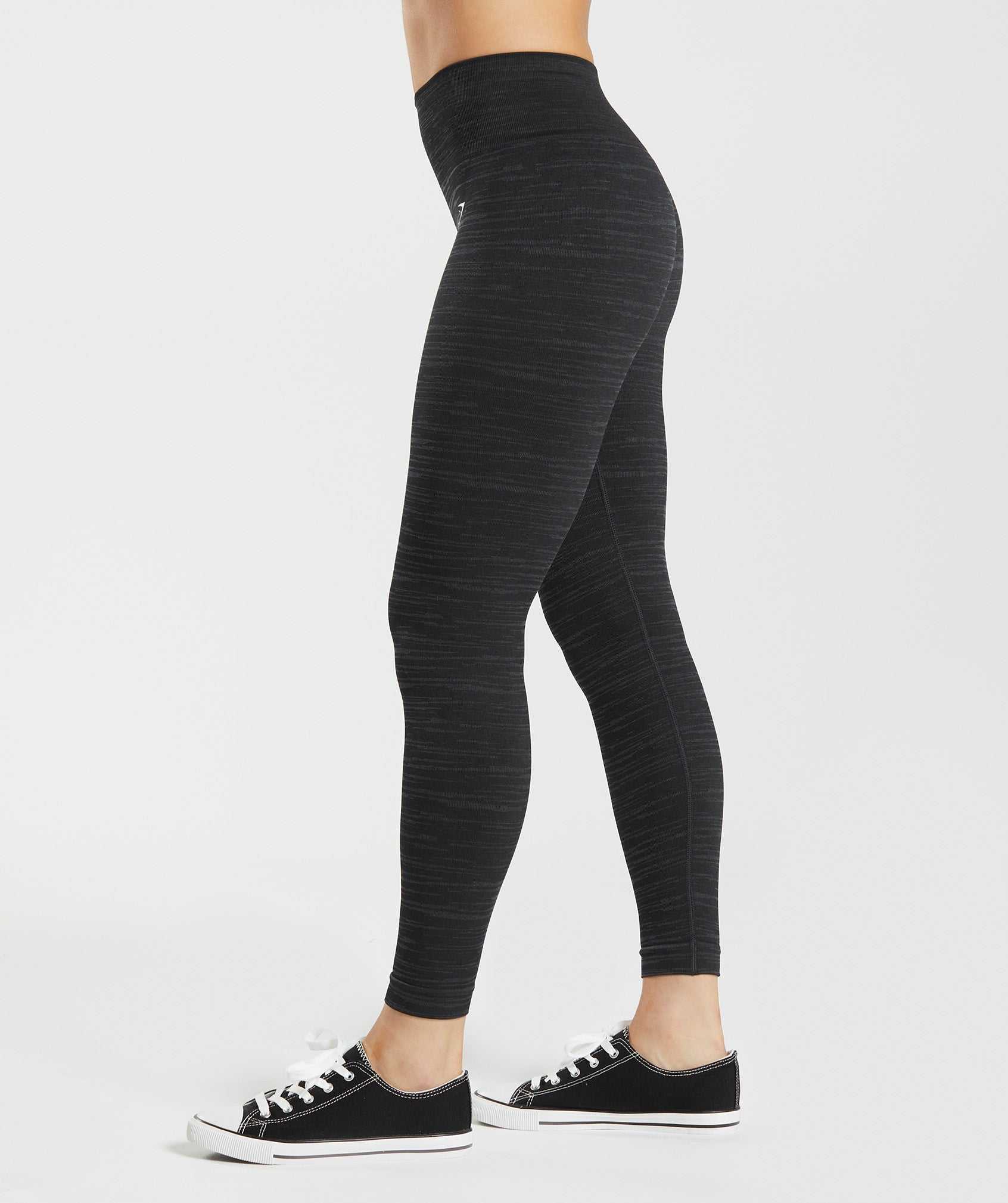 Black / Grey Gymshark Adapt Marl Seamless Women's Leggings | ESVIFY374