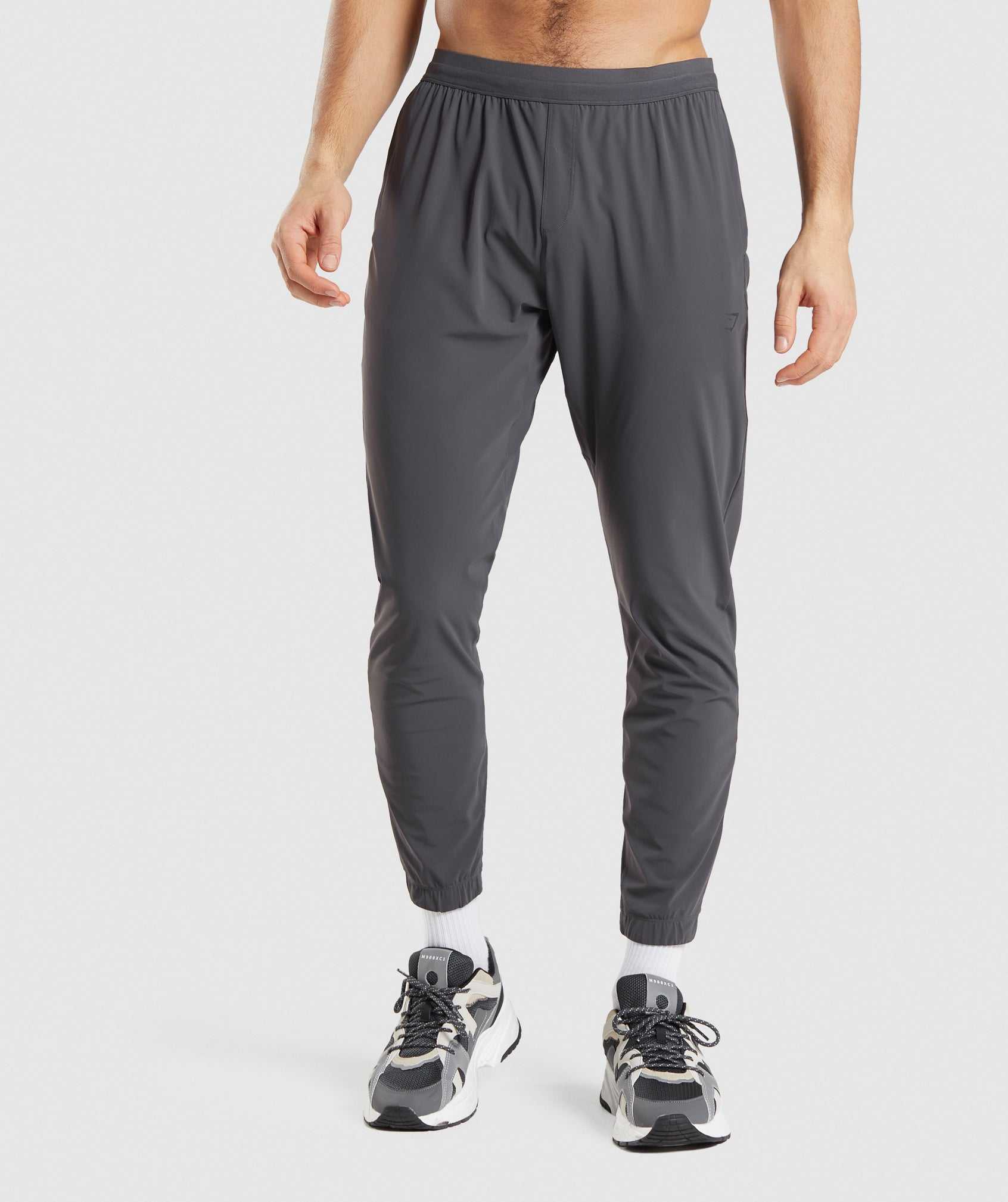 Black Grey Gymshark Studio Men\'s Jogger | LXQJTY742