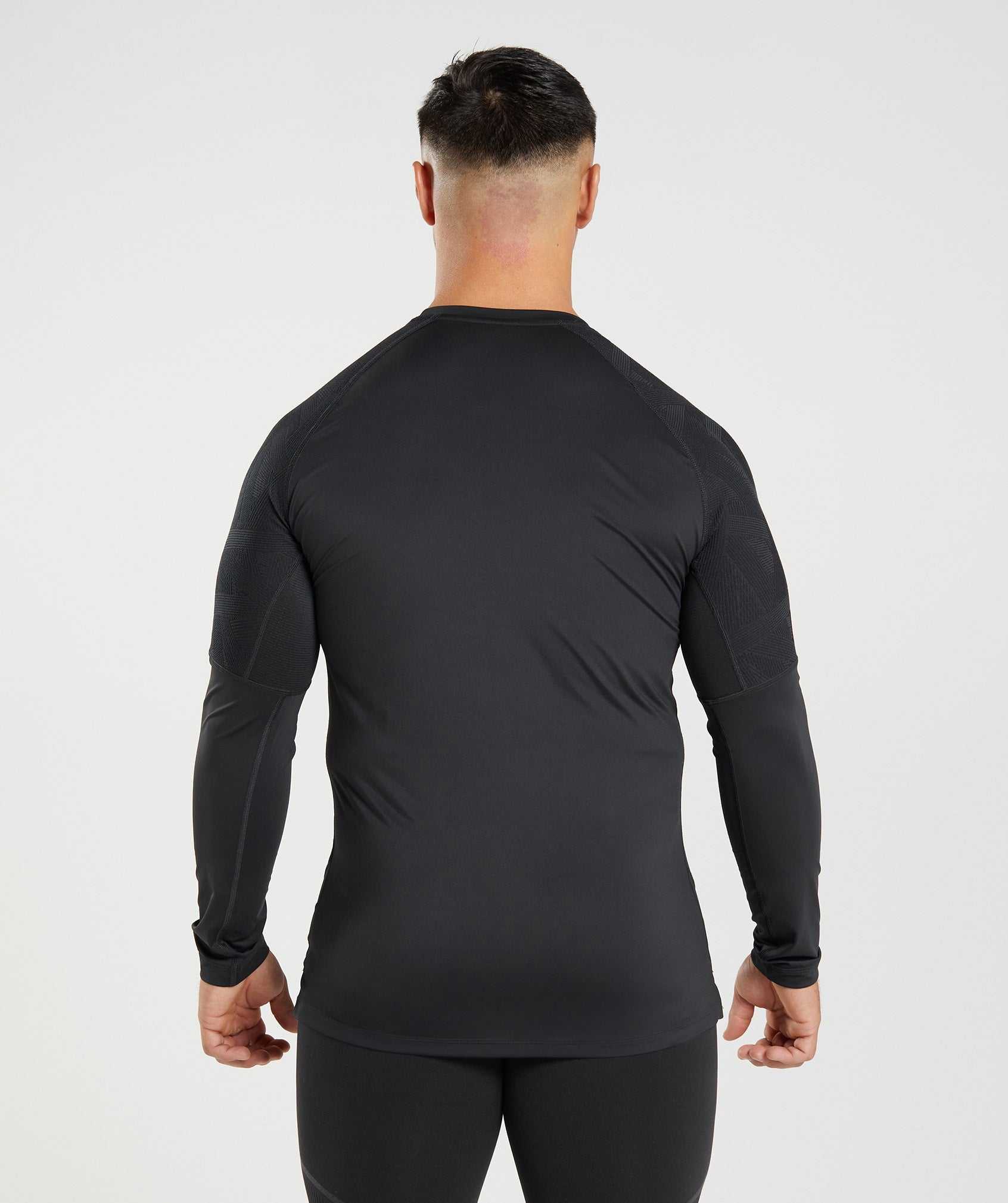 Black Gymshark 315 Long Sleeve Men's T Shirts | FNGCQV842