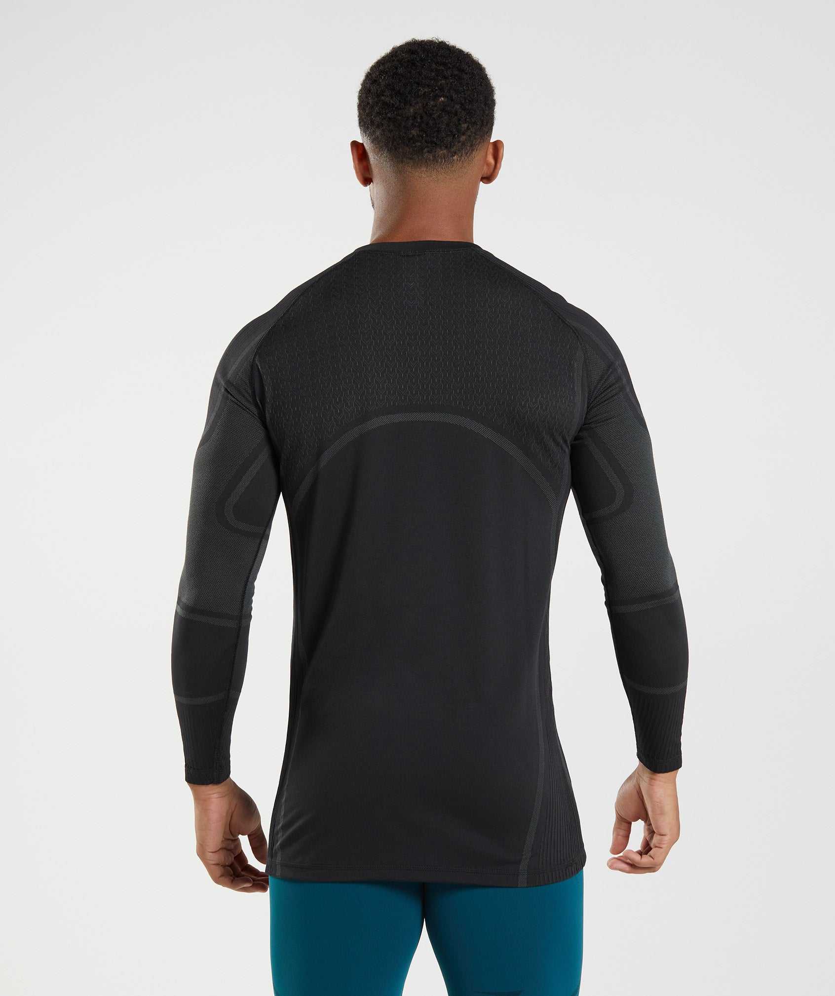 Black Gymshark 315 Long Sleeve Men's T Shirts | ZMLBUP046