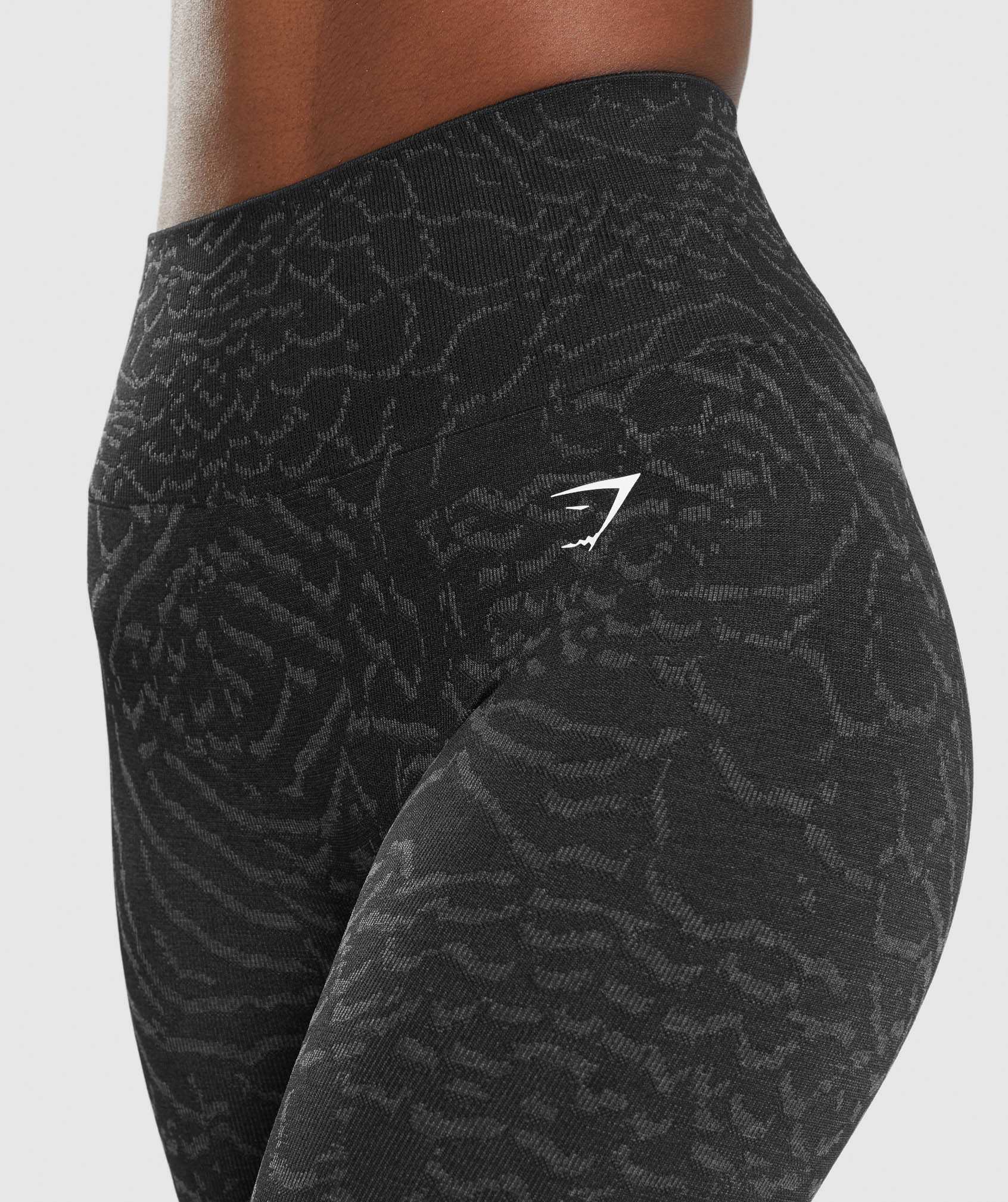 Black Gymshark Adapt Animal Seamless Women's Leggings | WBLIYT958