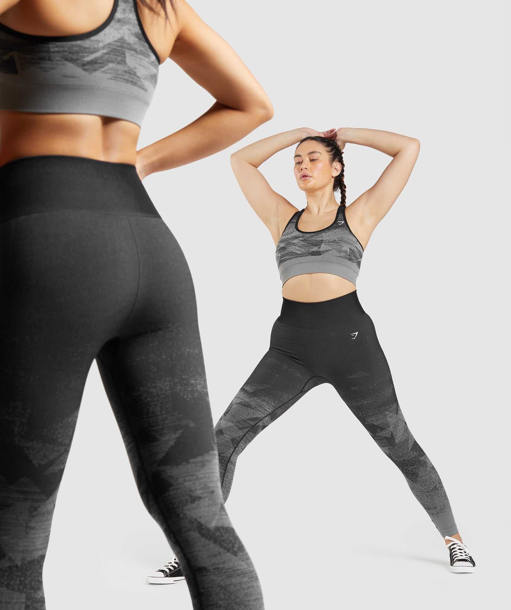 Black Gymshark Adapt Ombre Seamless Women's Leggings | FMXJQP146