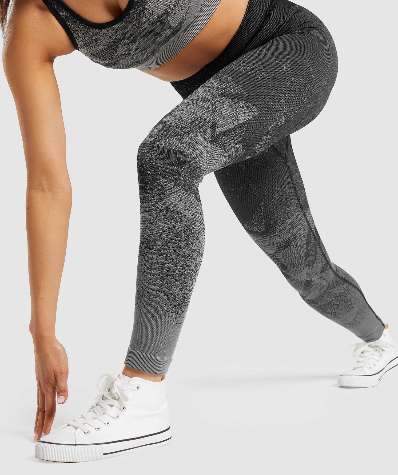 Black Gymshark Adapt Ombre Seamless Women's Leggings | FMXJQP146