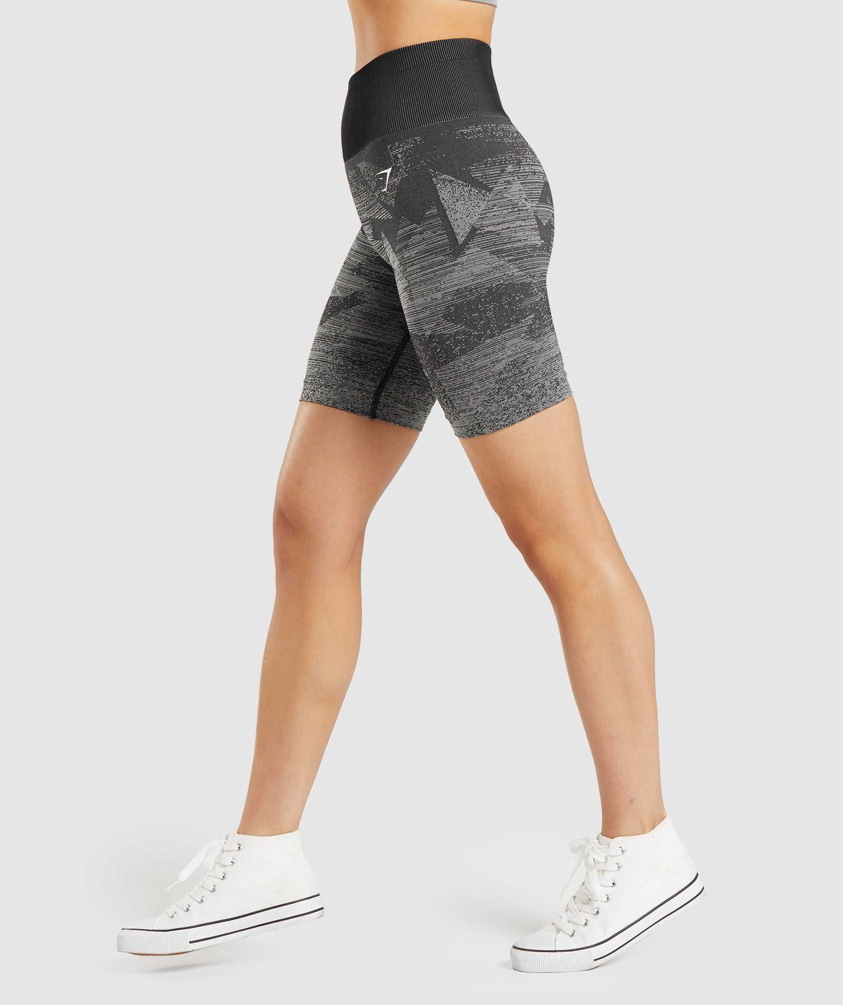 Black Gymshark Adapt Ombre Seamless Women's Shorts | KRDLST468