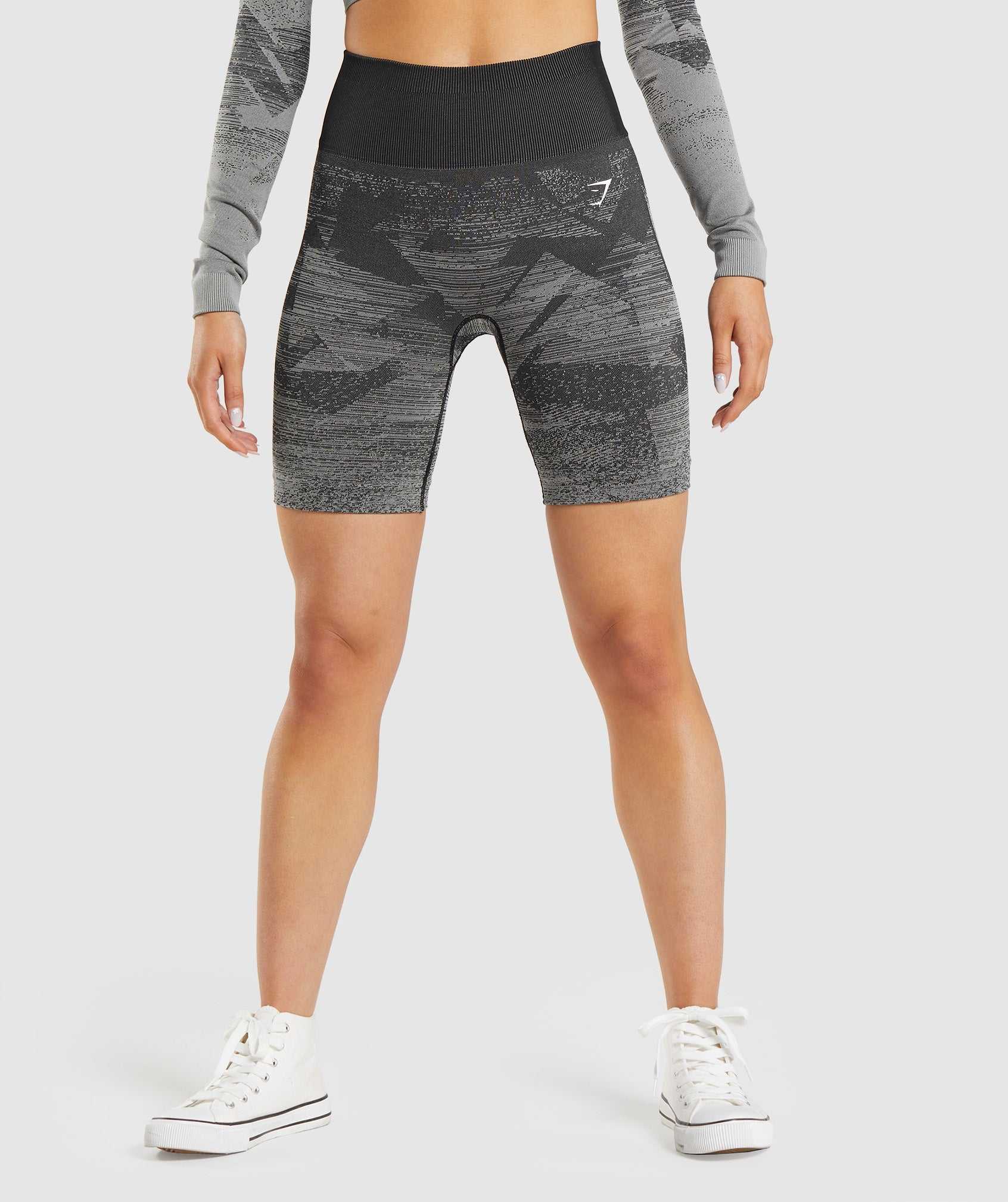 Black Gymshark Adapt Ombre Seamless Women\'s Shorts | KRDLST468