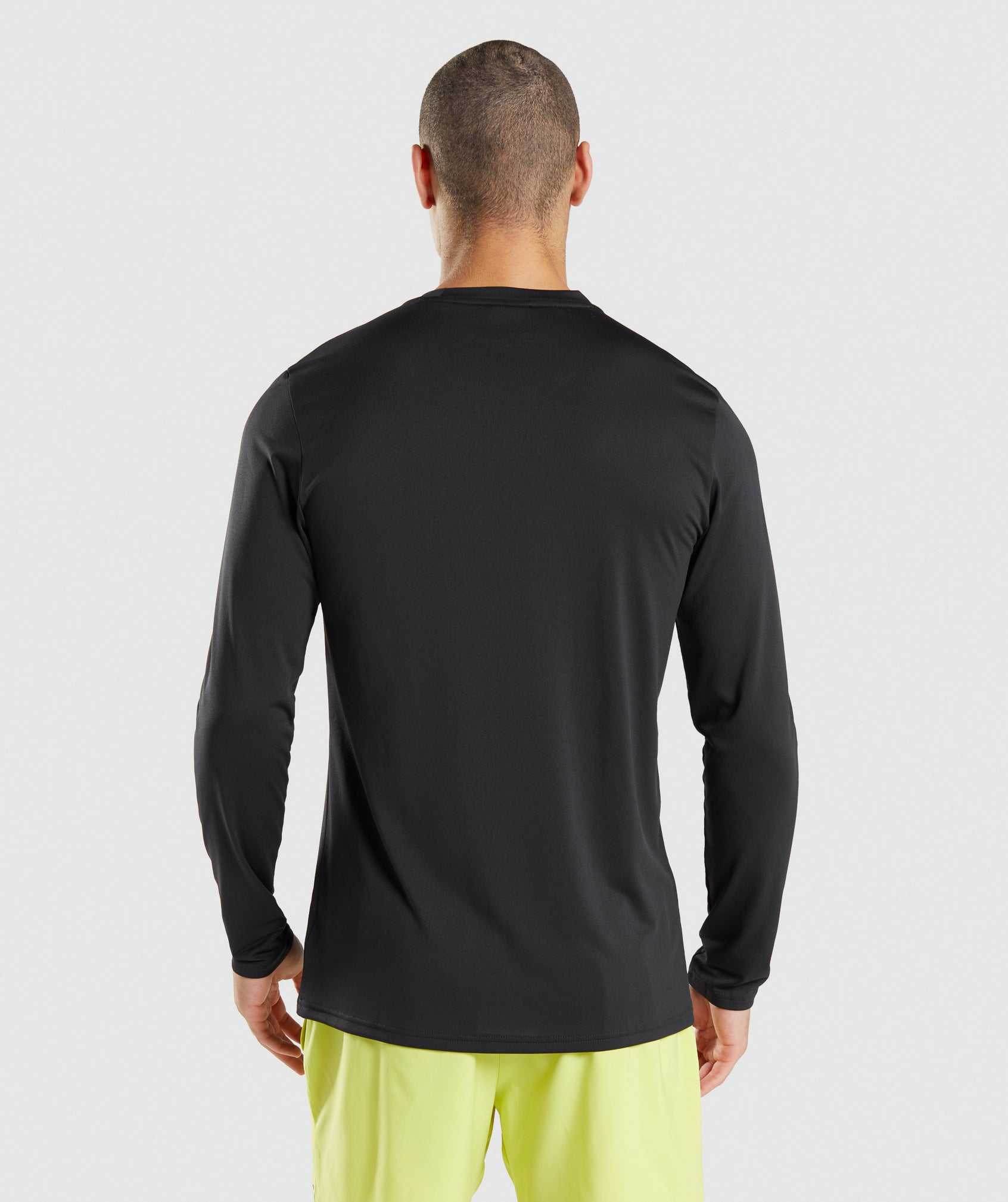 Black Gymshark Arrival Long Sleeve Men's T Shirts | JXSUTC621