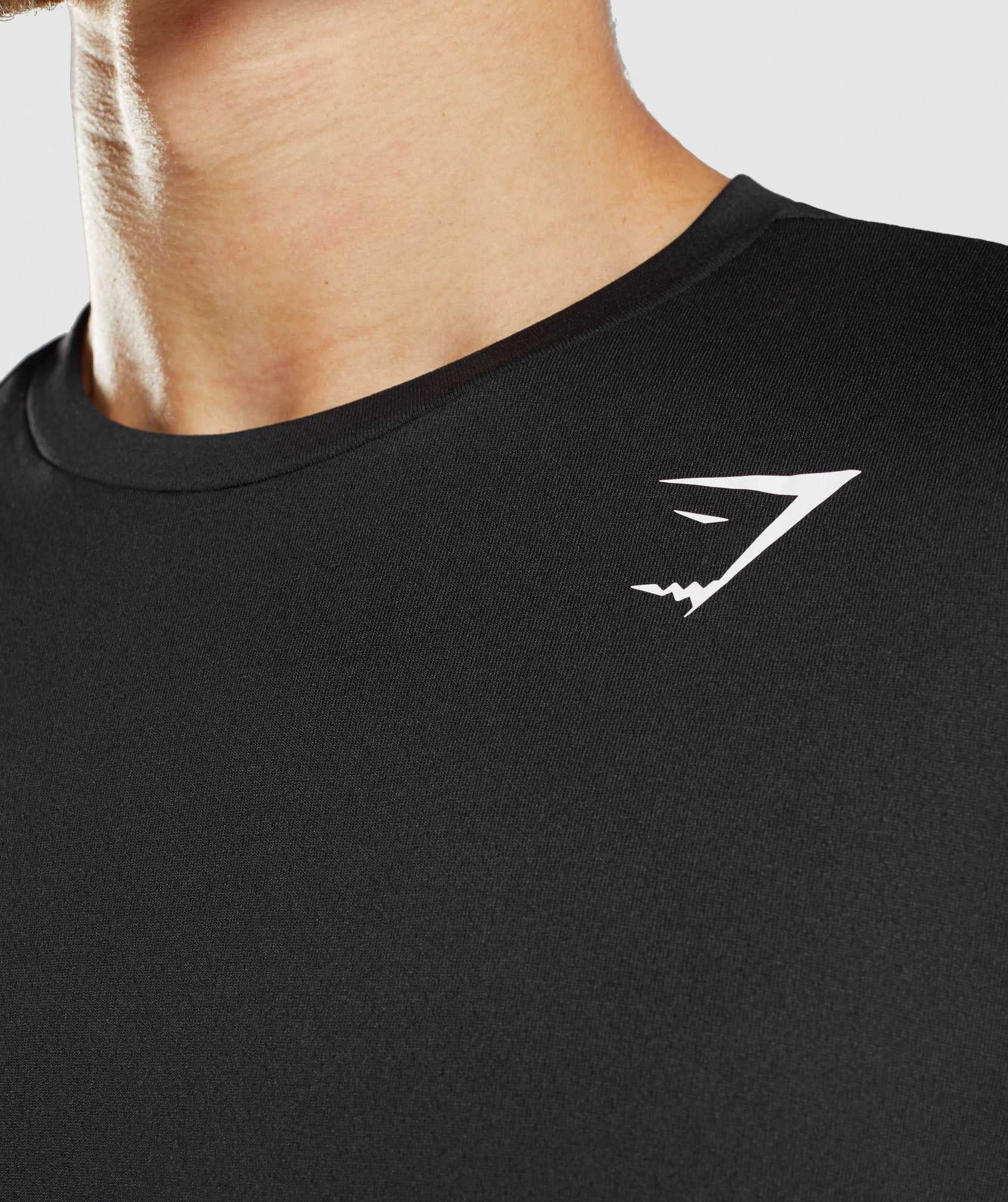 Black Gymshark Arrival Long Sleeve Men's T Shirts | JXSUTC621