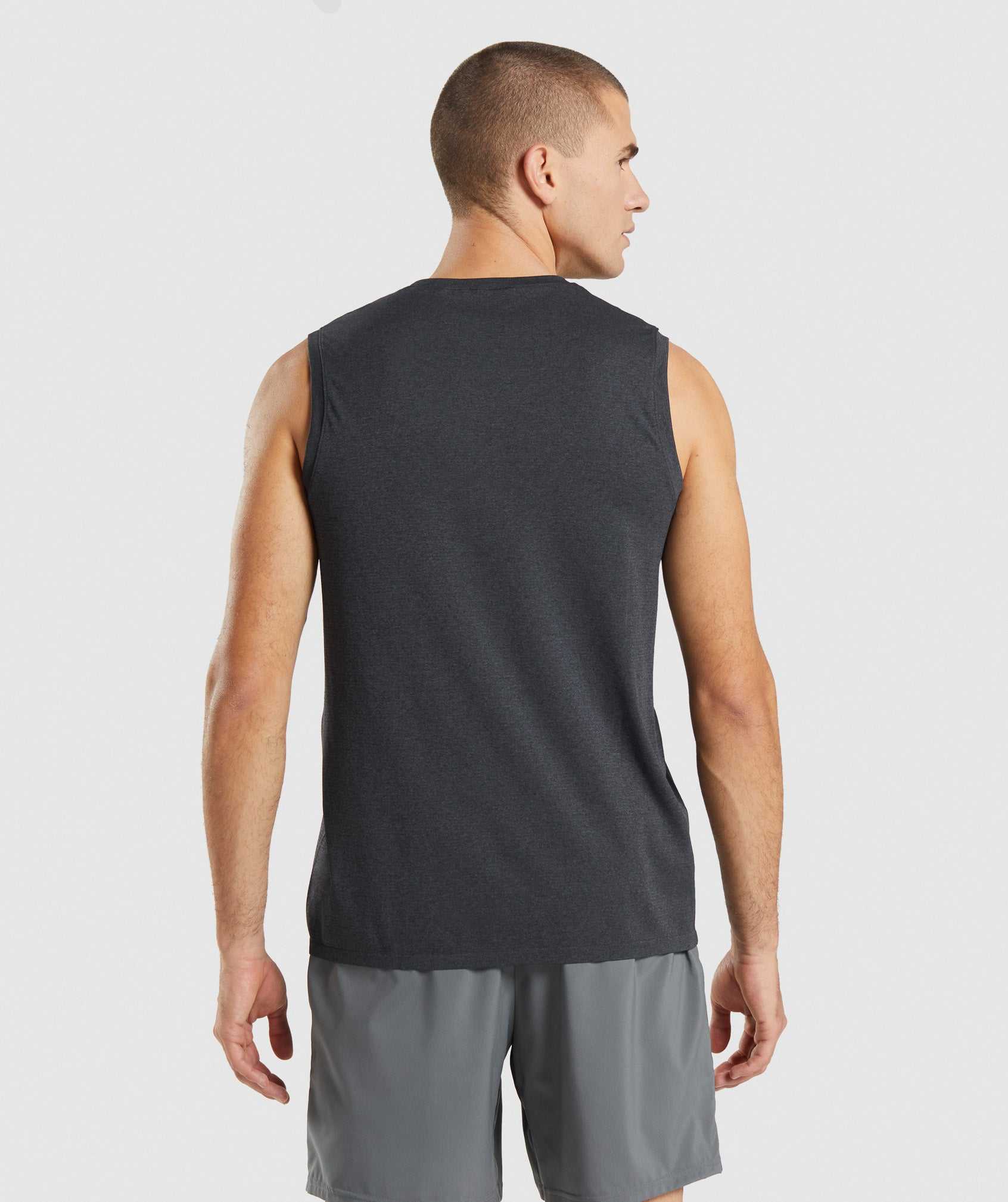 Black Gymshark Arrival Seamless Men's Tanks | YXOGDC946