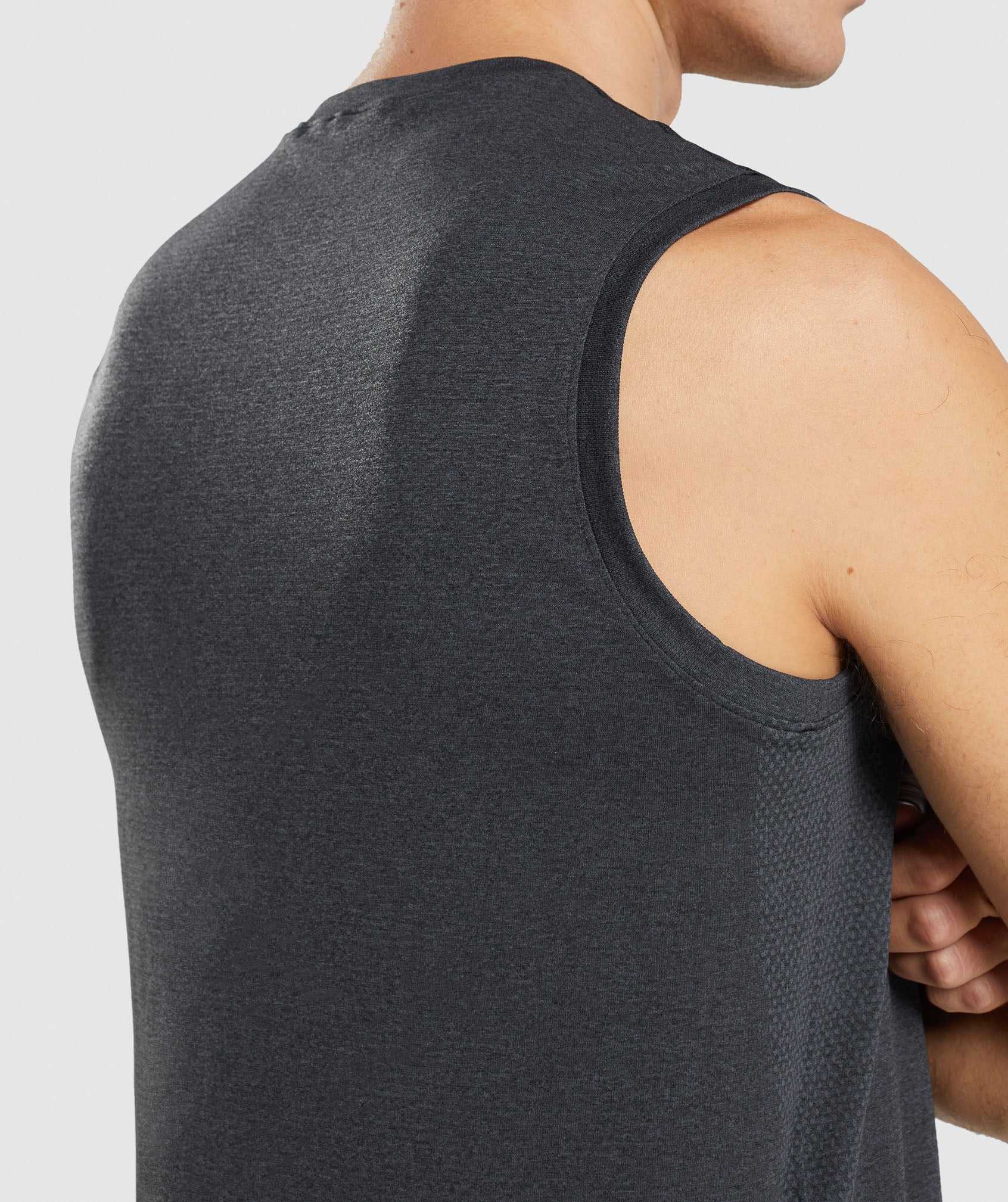 Black Gymshark Arrival Seamless Men's Tanks | YXOGDC946