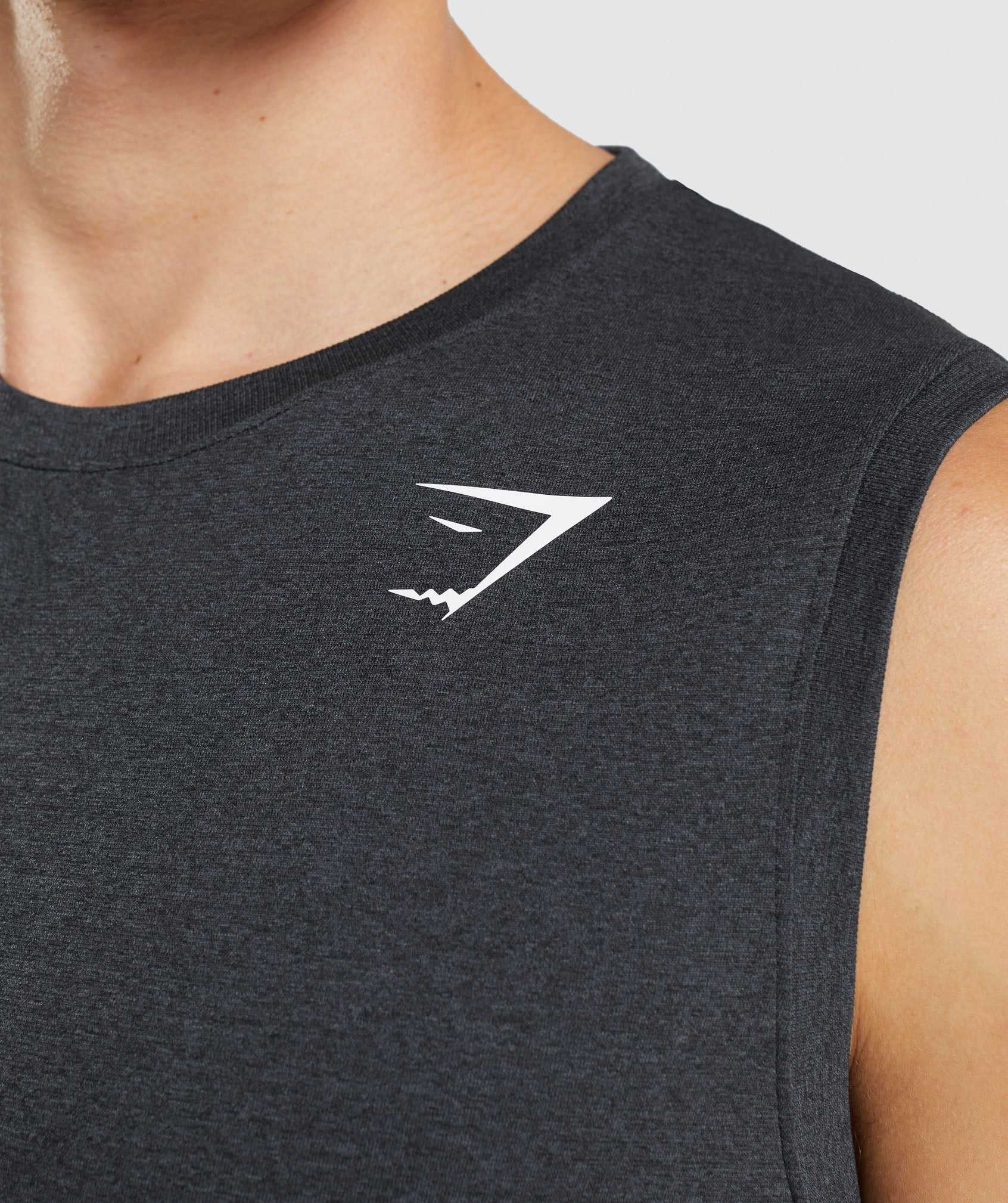 Black Gymshark Arrival Seamless Men's Tanks | YXOGDC946