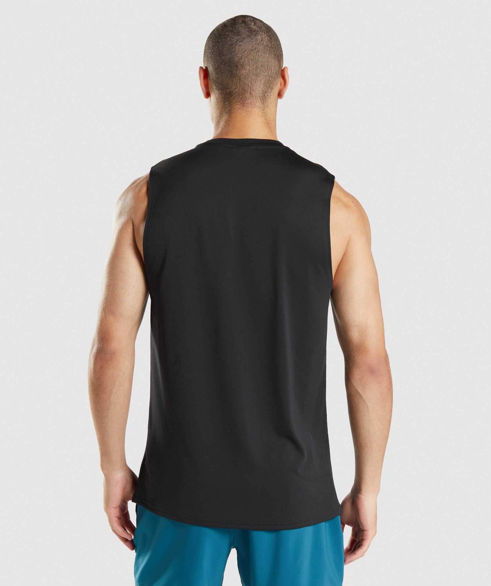 Black Gymshark Arrival Sleeveless Men's Tanks | VKNPCI608