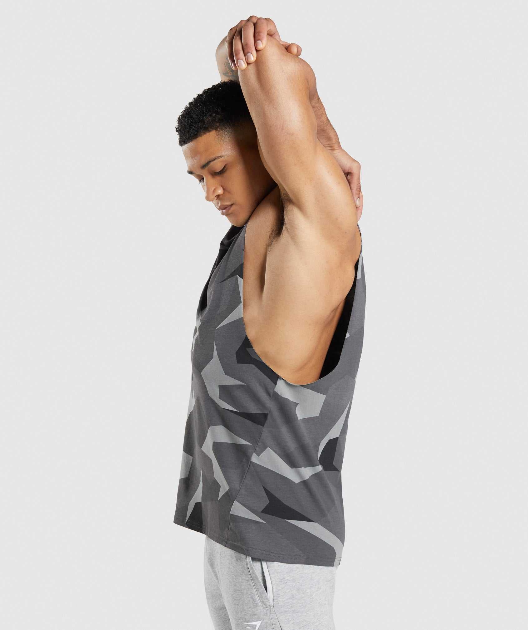 Black Gymshark Critical Drop Arm Men's Tanks | PORNXM379