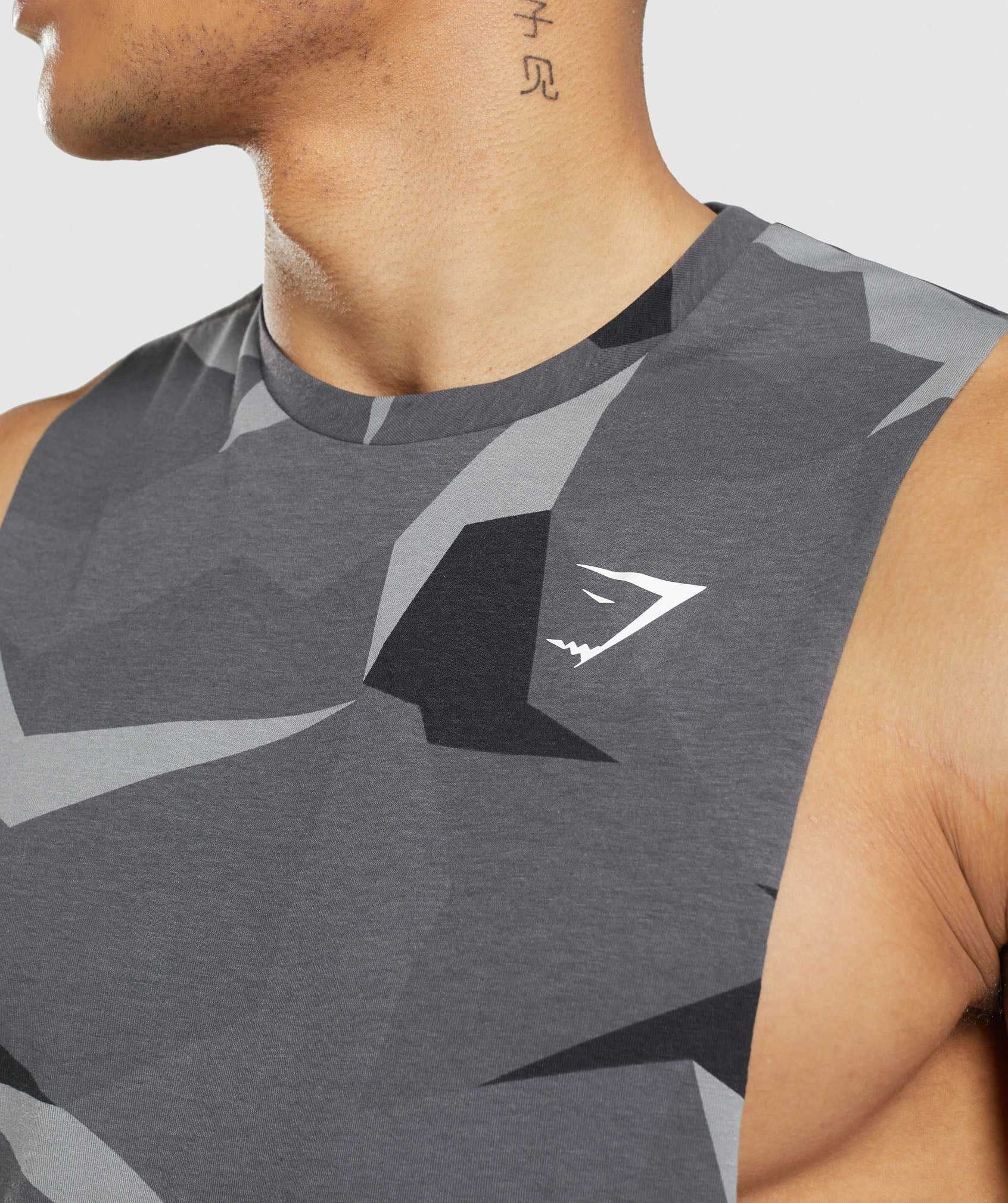 Black Gymshark Critical Drop Arm Men's Tanks | PORNXM379