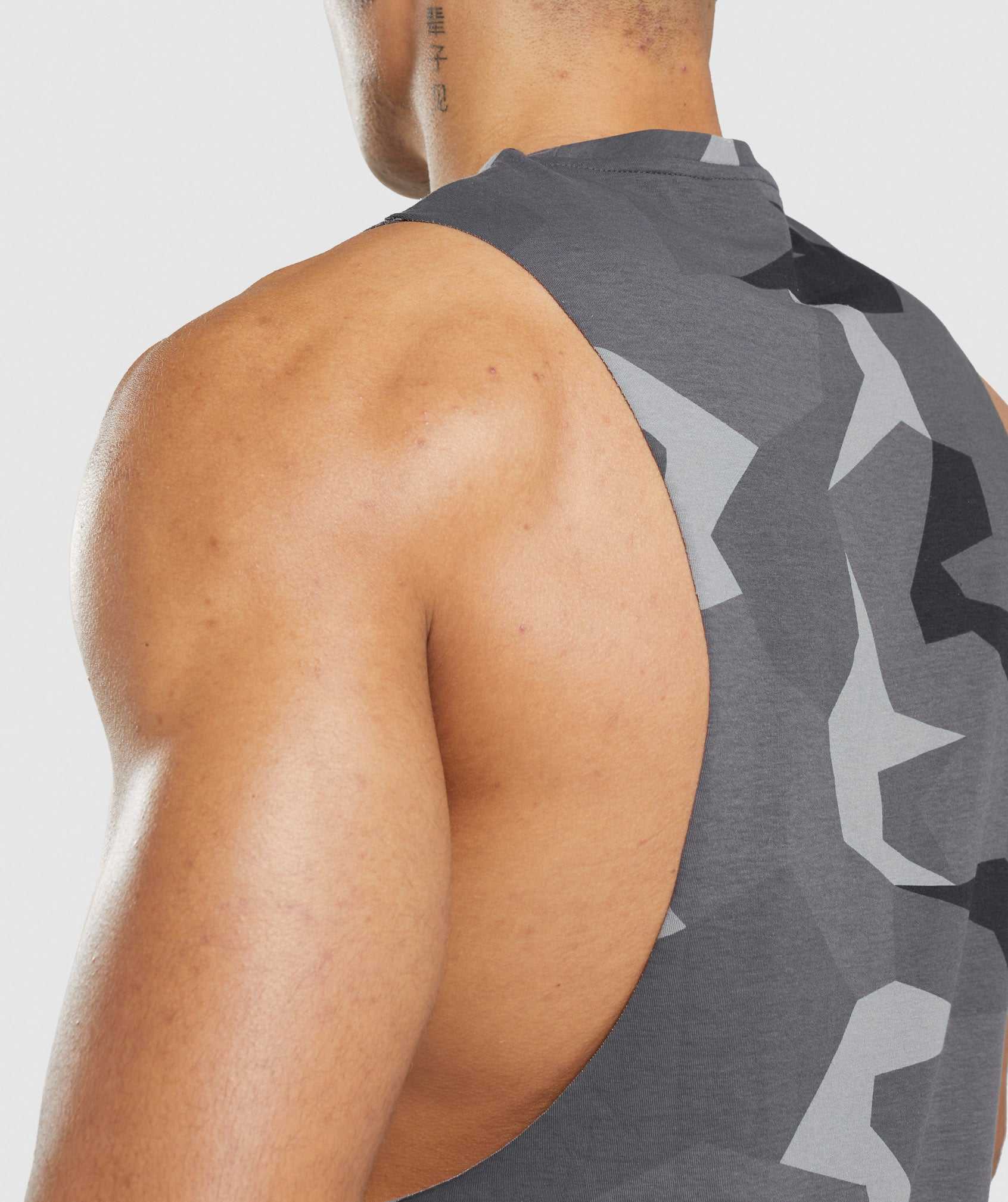 Black Gymshark Critical Drop Arm Men's Tanks | PORNXM379