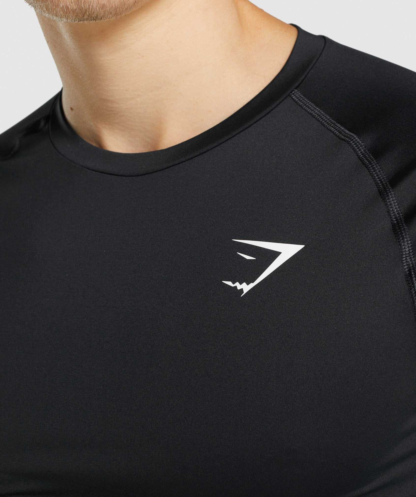 Black Gymshark Element Baselayer Long Sleeve Men's Shorts | FWKHNZ083