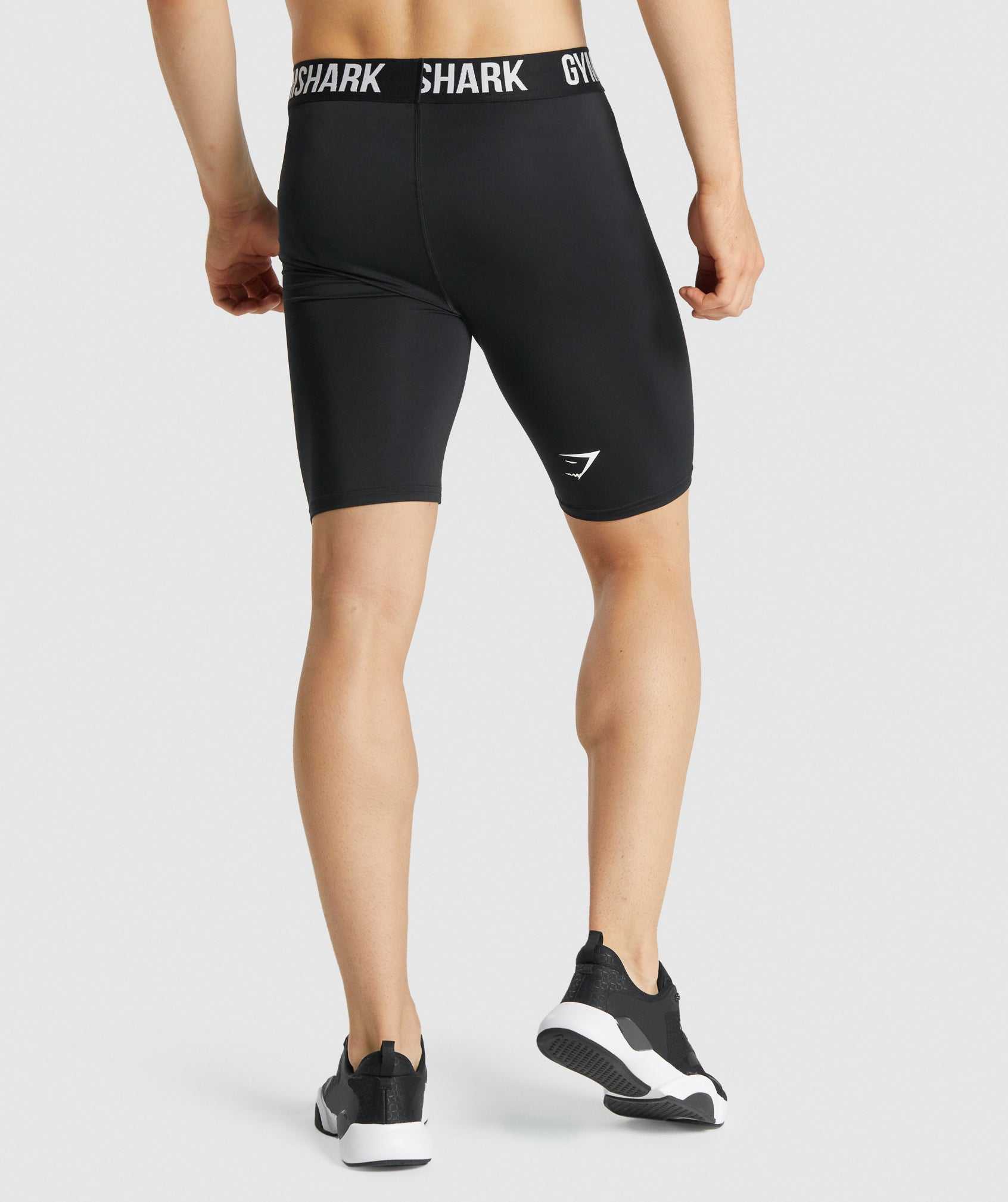 Black Gymshark Element Baselayer Men's Shorts | GURWJF915