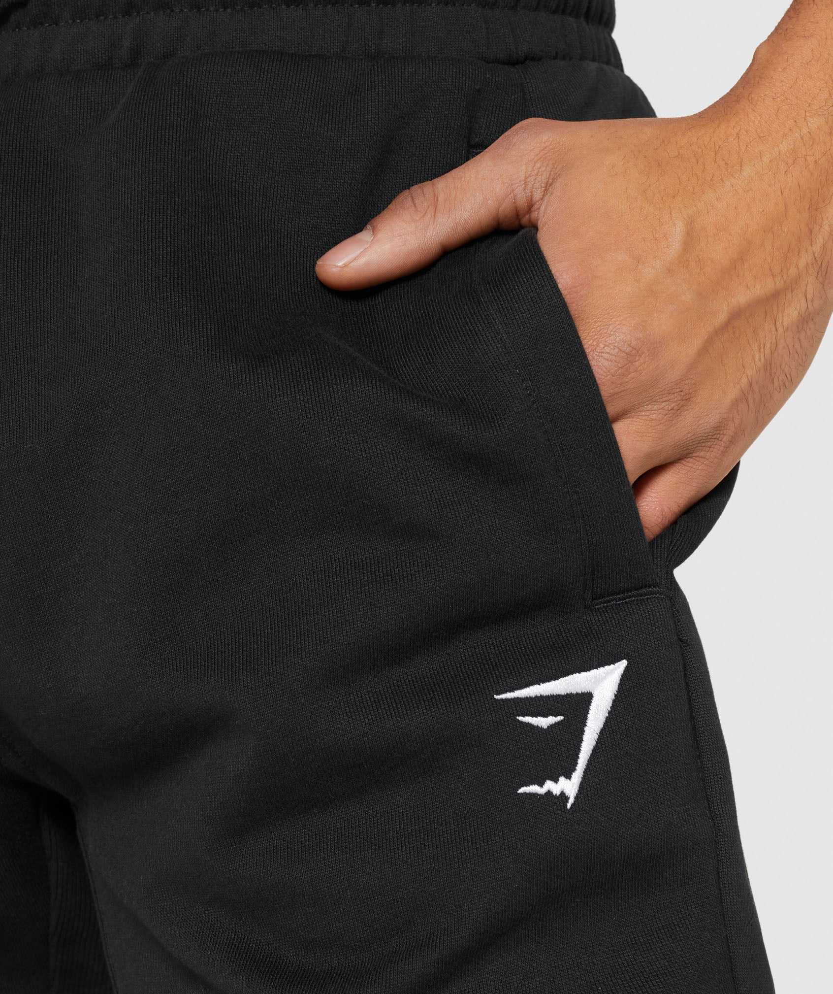 Black Gymshark Essential Oversized Men's Jogger | KLPYAJ270