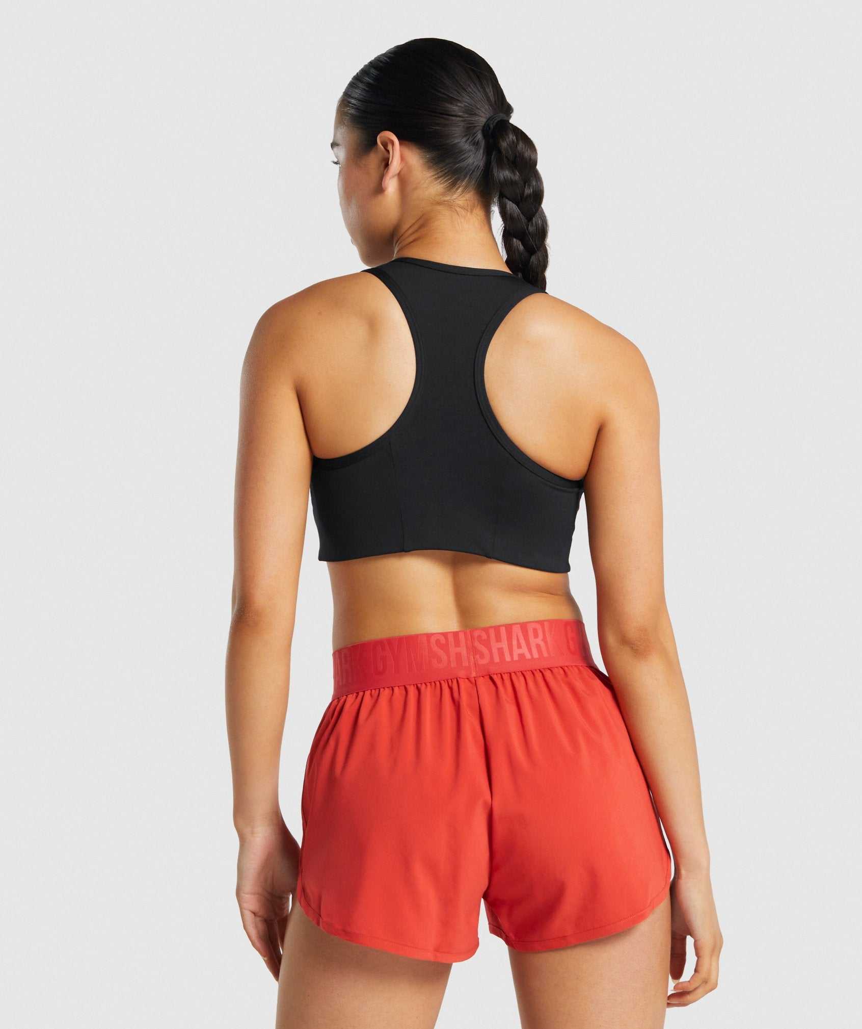 Black Gymshark Essential Racer Back Women's Sports Bra | NCLADX958