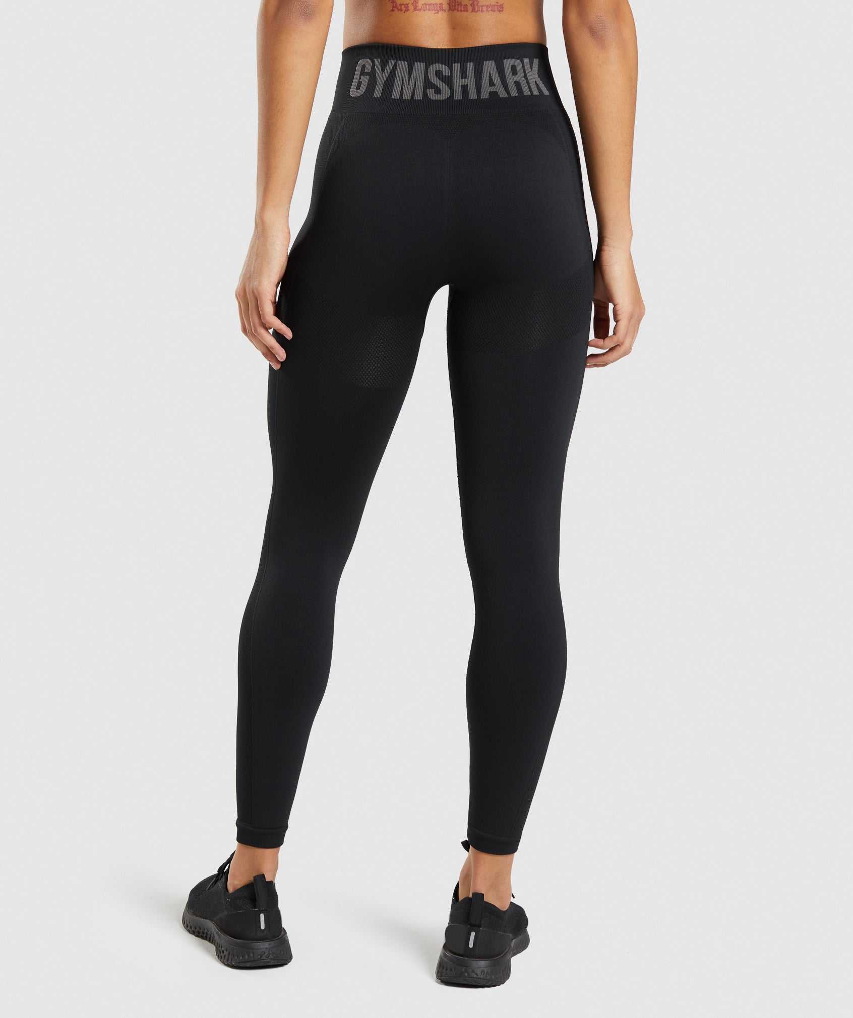 Black Gymshark Flex High Waisted Women's Leggings | CMAFON942