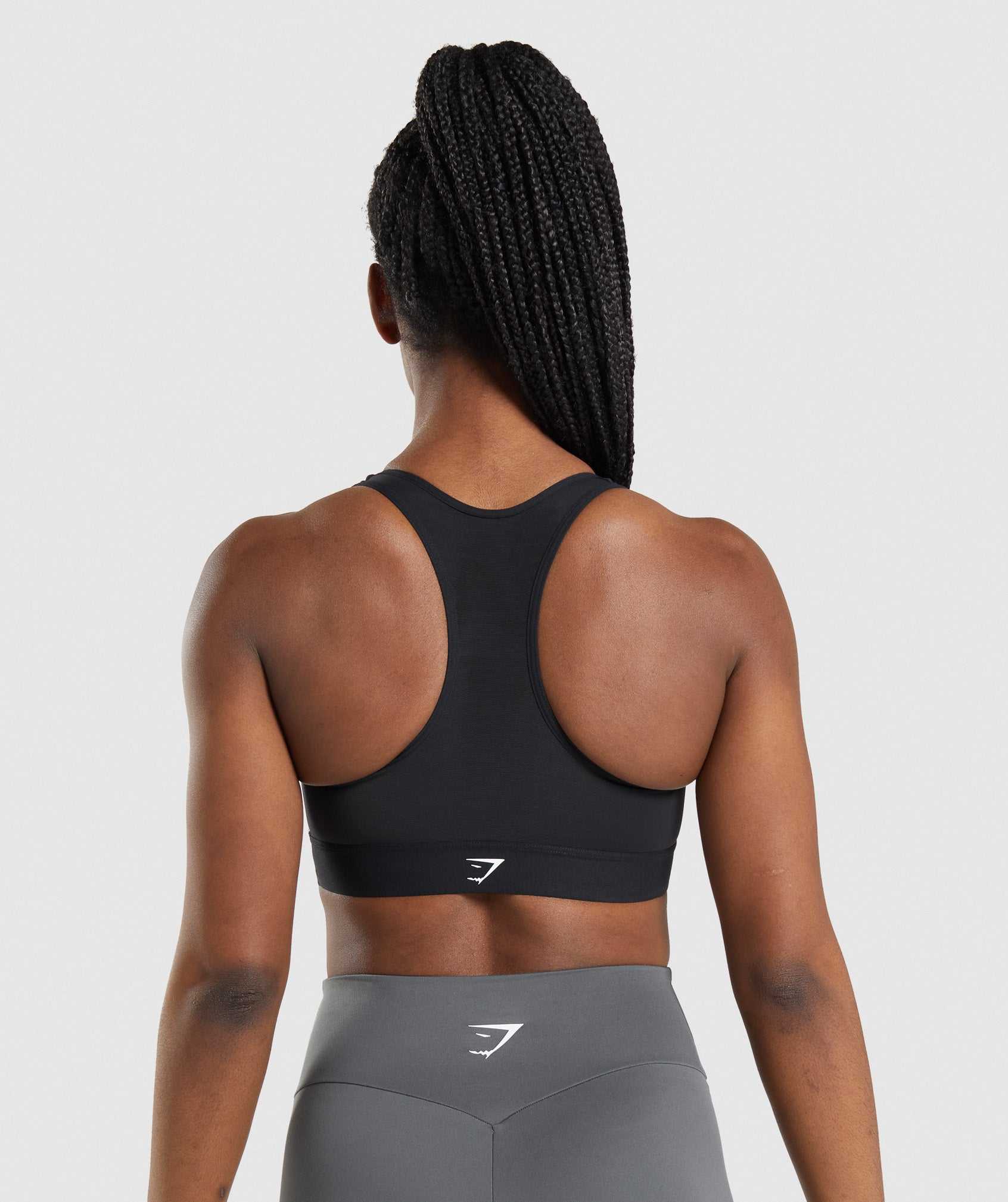 Black Gymshark Lightweight High Support Women's Sports Bra | SROQIM648