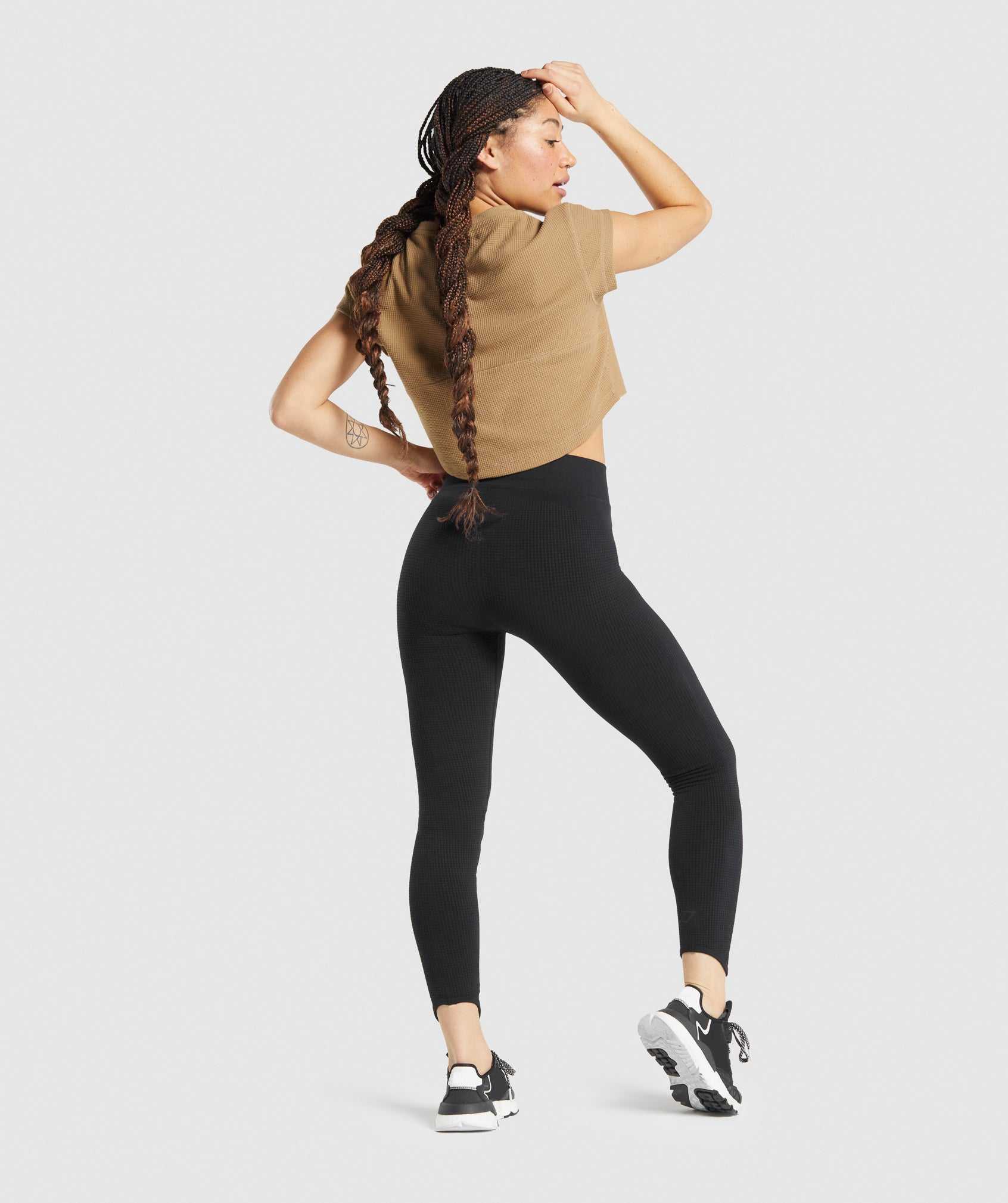 Black Gymshark Pause Seamless Women's Leggings | JUWRYB750