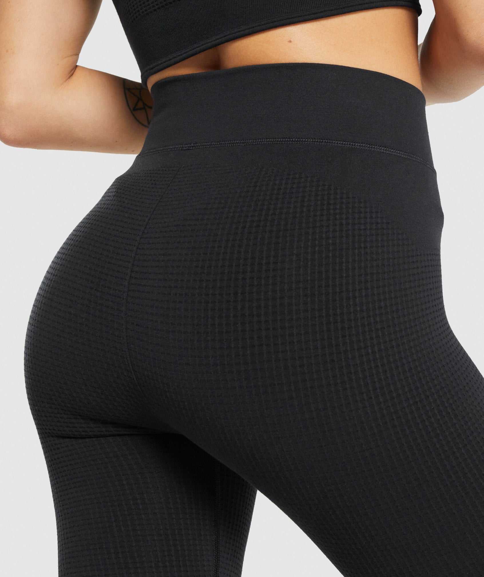 Black Gymshark Pause Seamless Women's Leggings | JUWRYB750