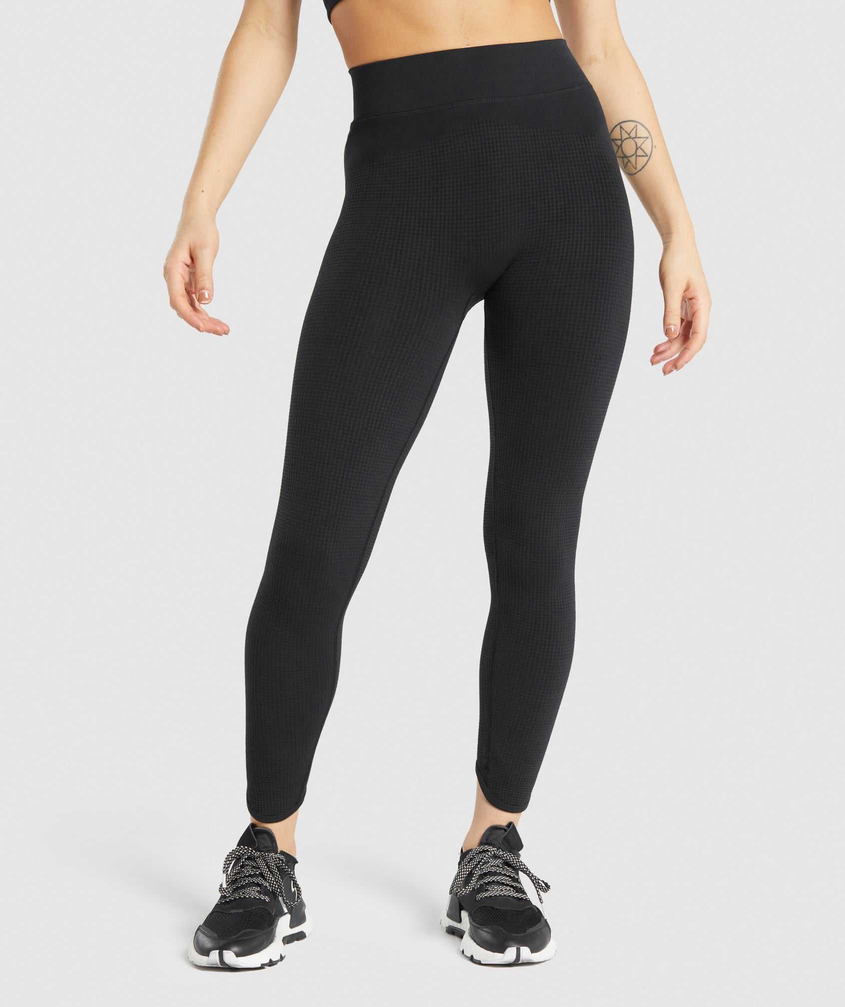 Black Gymshark Pause Seamless Women\'s Leggings | JUWRYB750