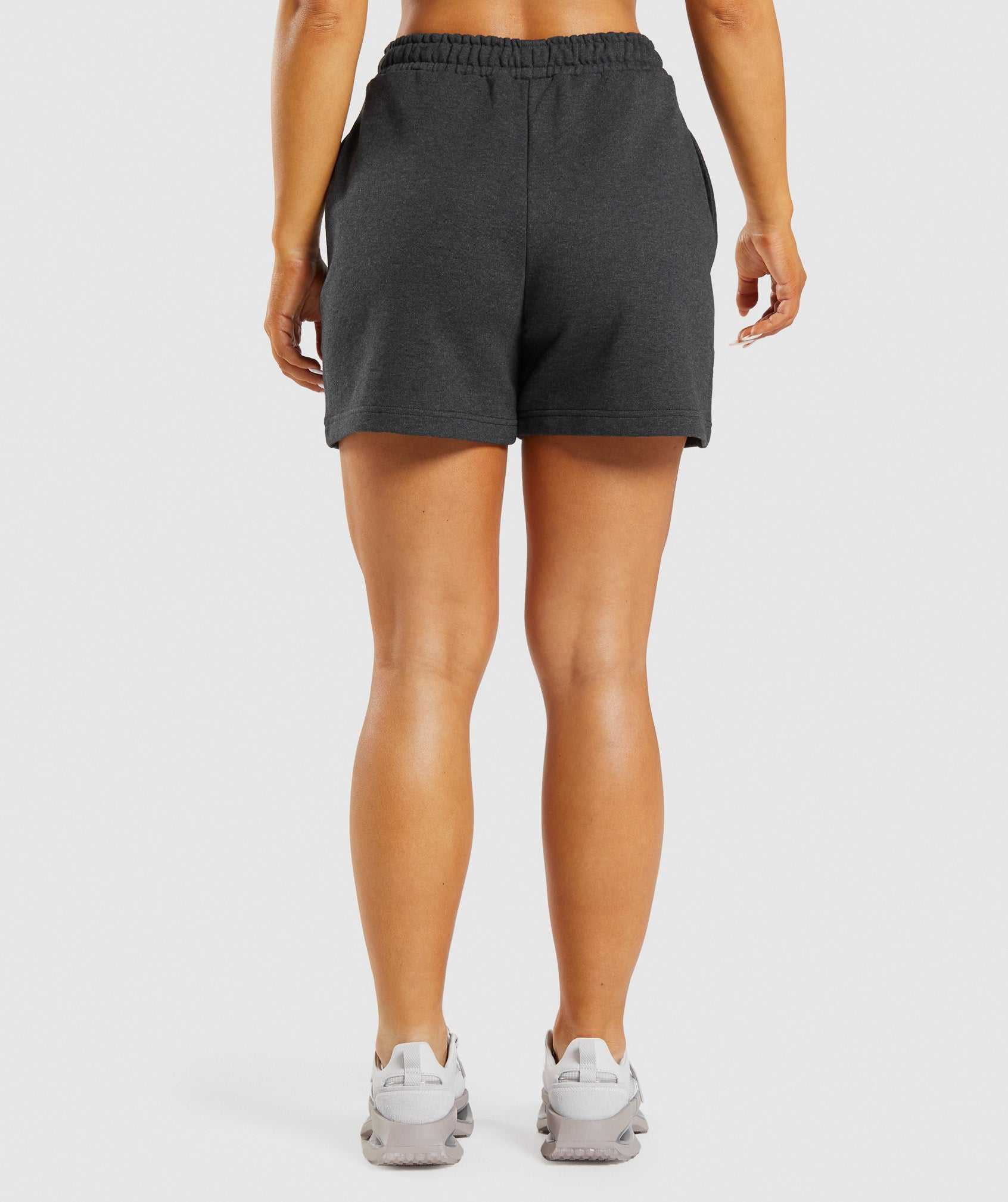 Black Gymshark Rest Day Sweats Women's Shorts | HJUVEF423