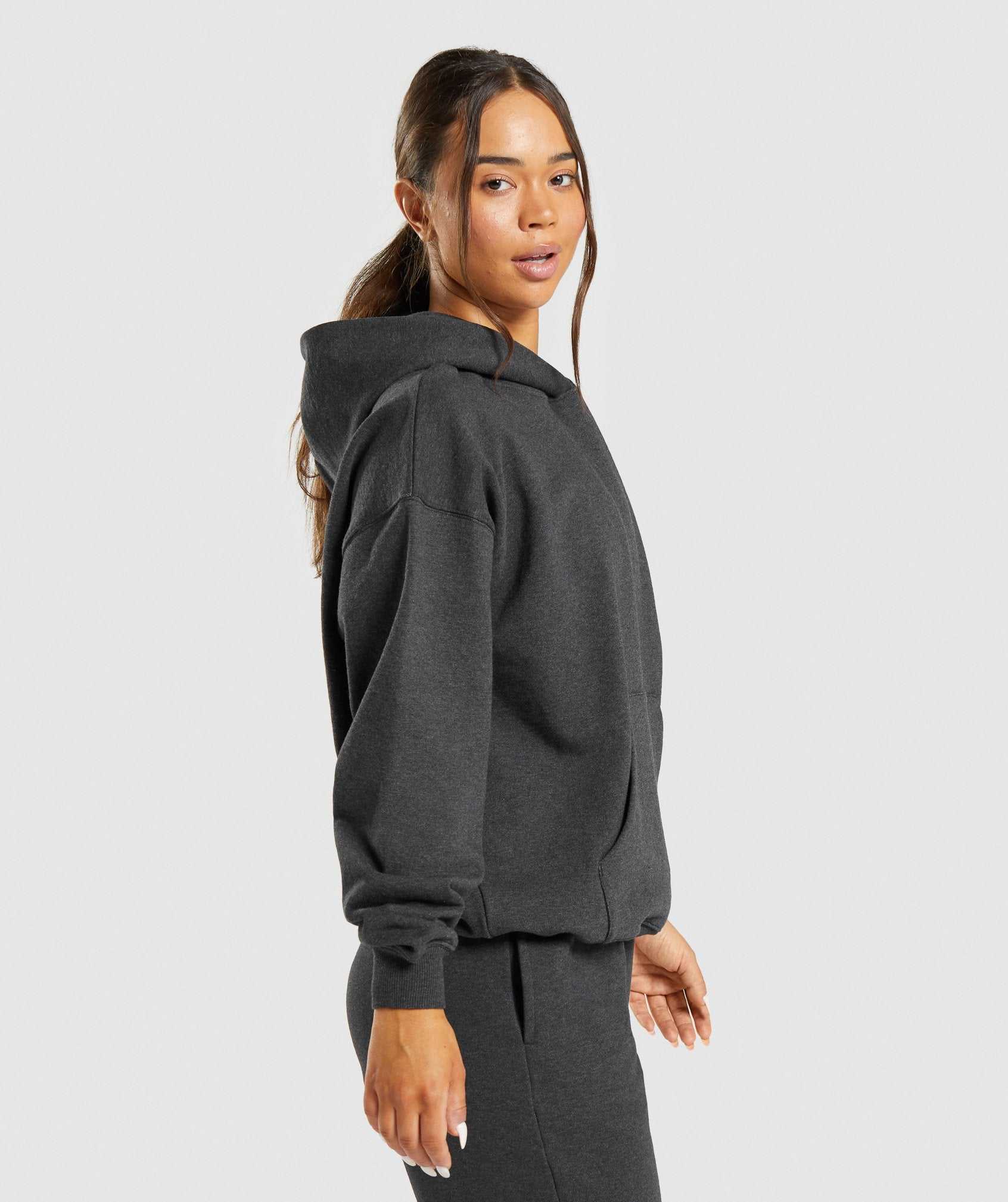 Black Gymshark Rest Day Sweats Women's Hoodie | WFILOS042