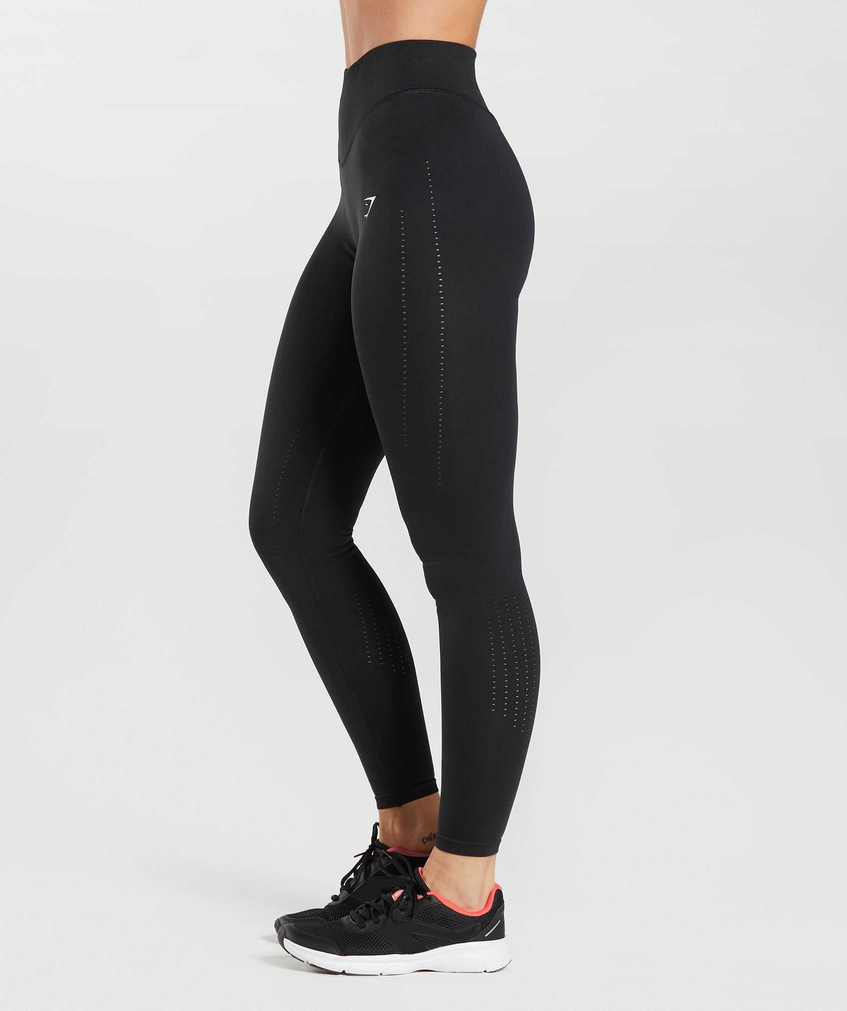 Black Gymshark Sweat Seamless Sculpt Women's Leggings | USIMEG526