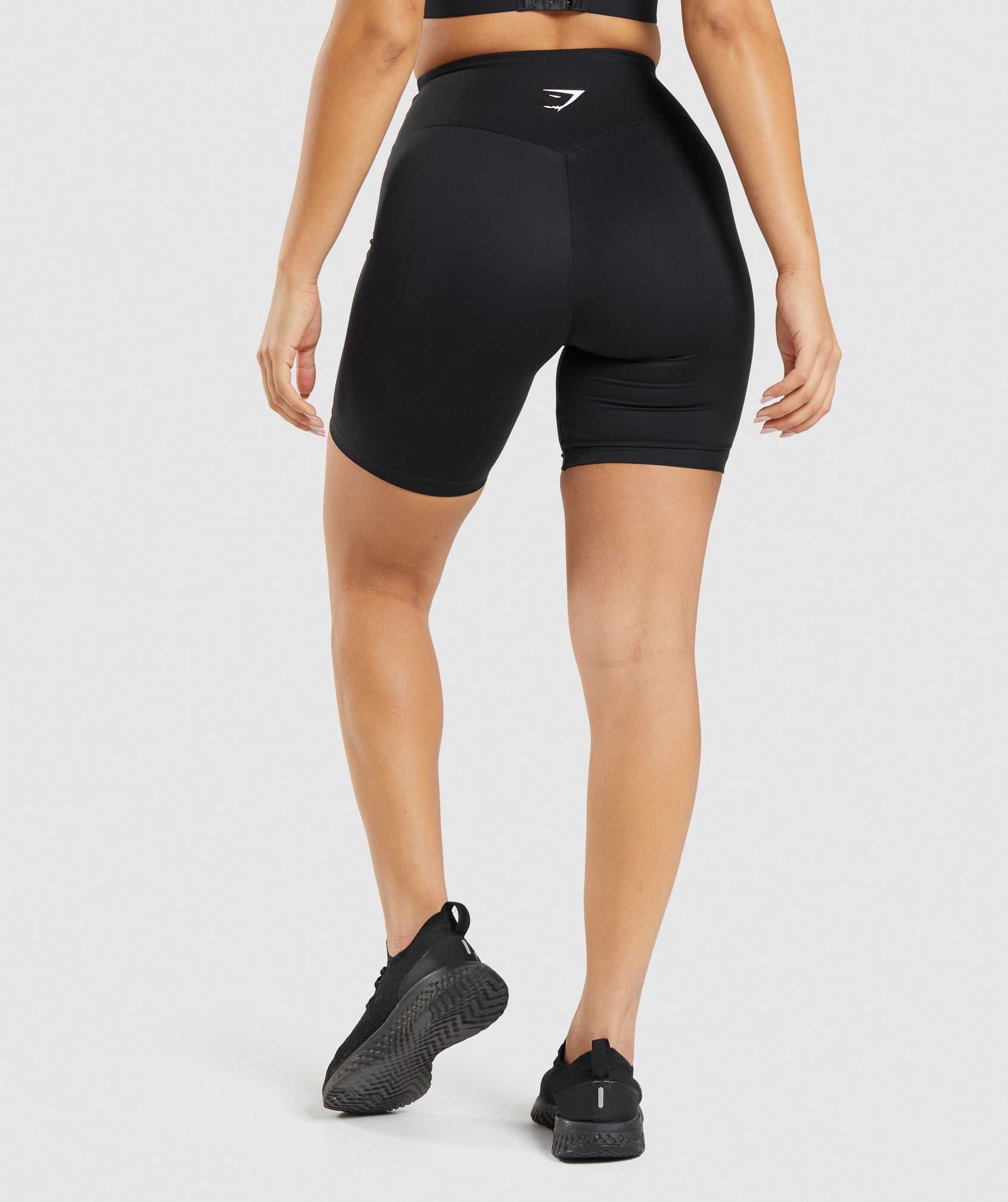 Black Gymshark Training Cycling Women's Shorts | BWVLUI398