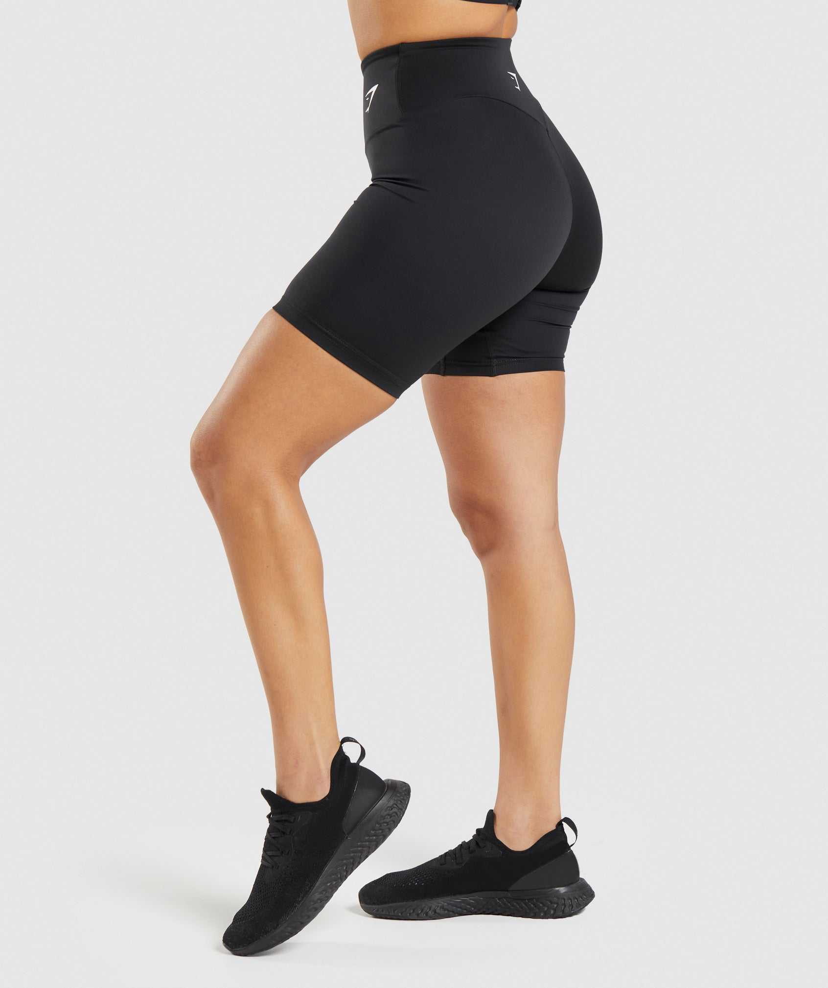 Black Gymshark Training Cycling Women's Shorts | BWVLUI398