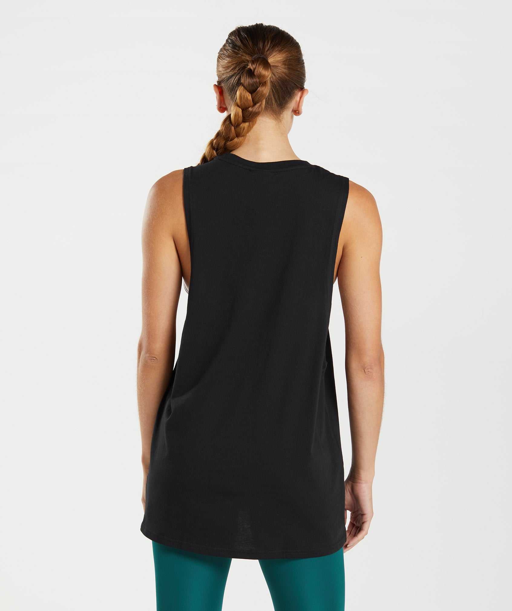 Black Gymshark Training Drop Arm Women's Tanks | ITFMLC329