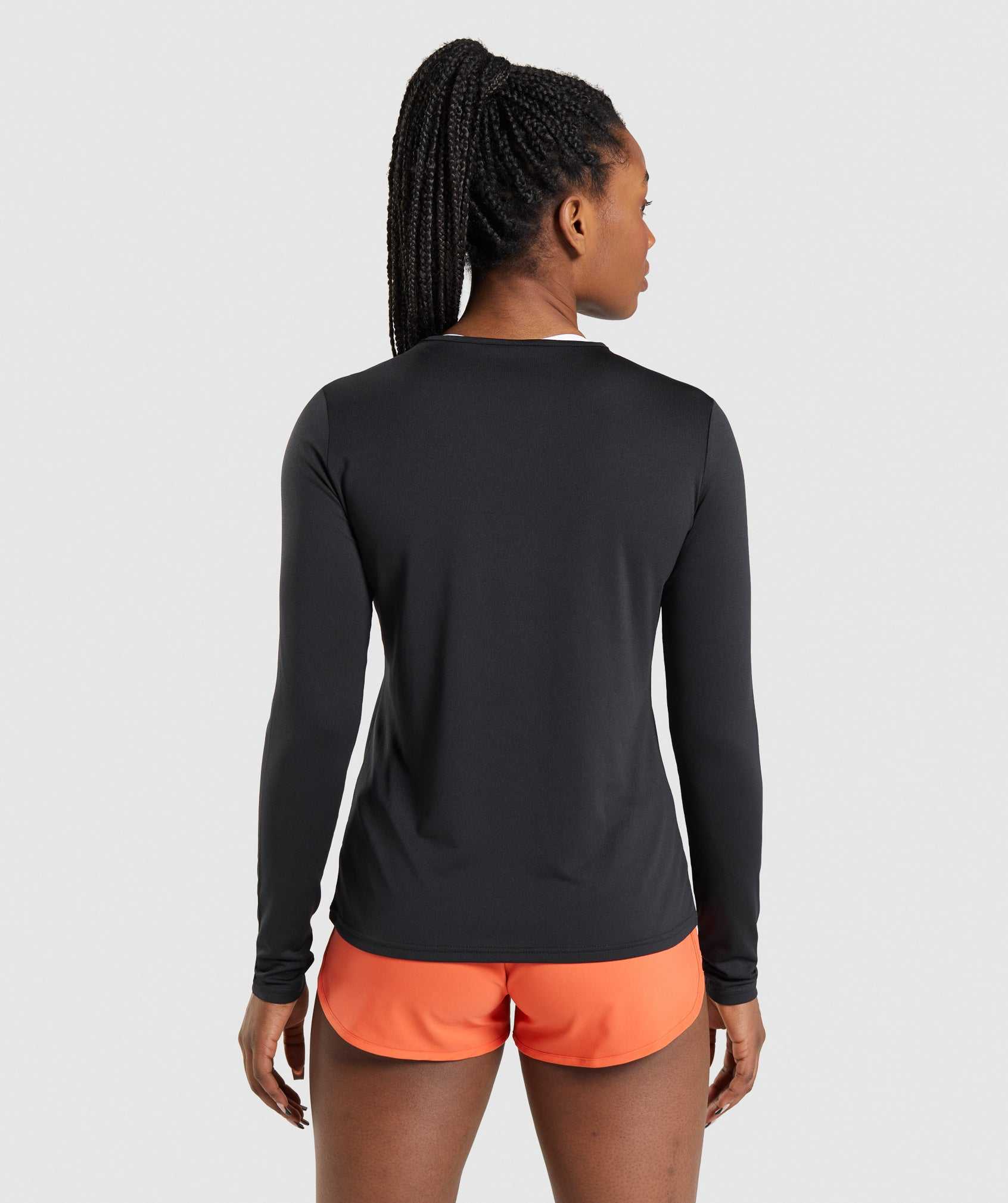 Black Gymshark Training Long Sleeve Women's Tops | BLIKVZ821