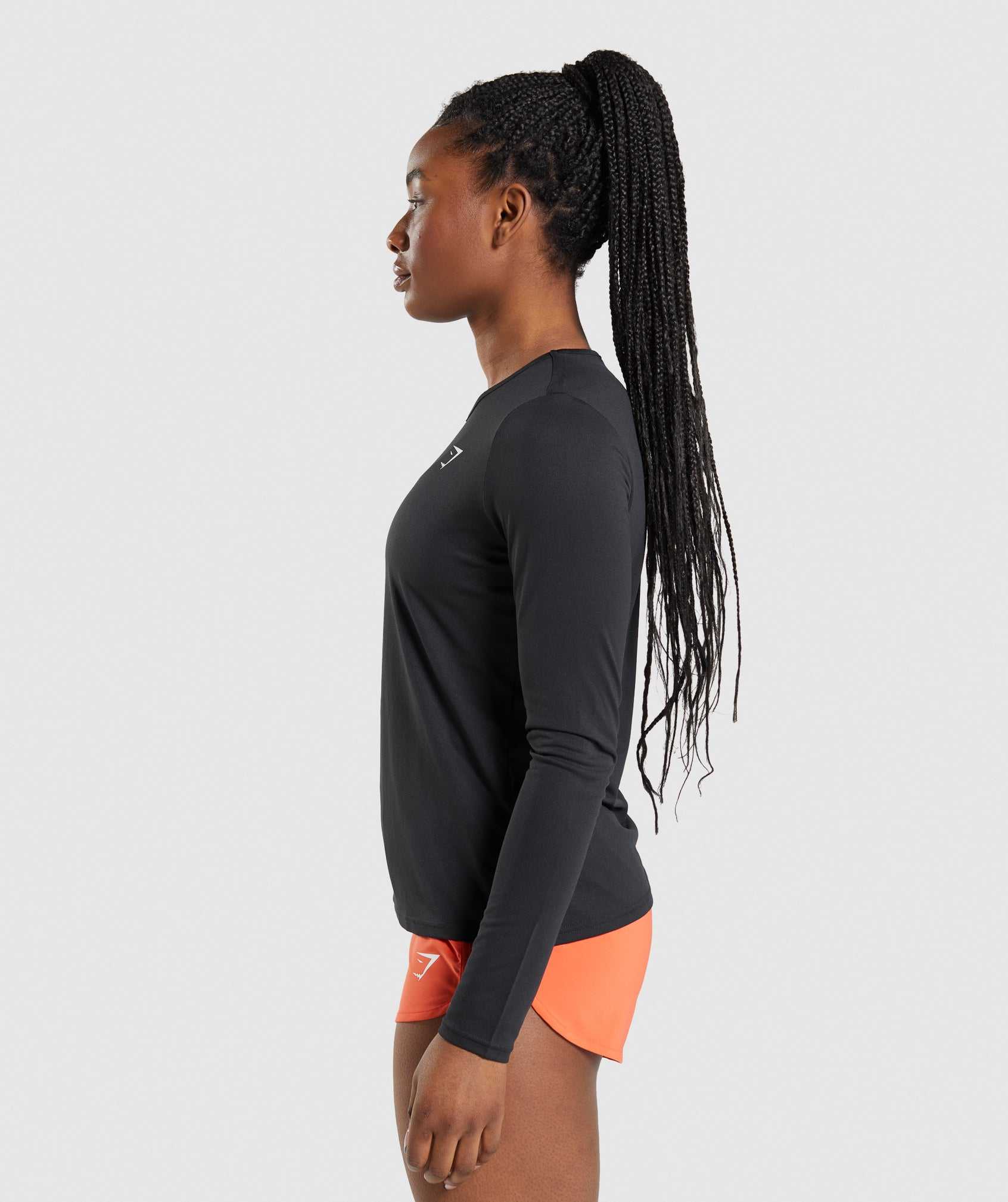 Black Gymshark Training Long Sleeve Women's Tops | BLIKVZ821