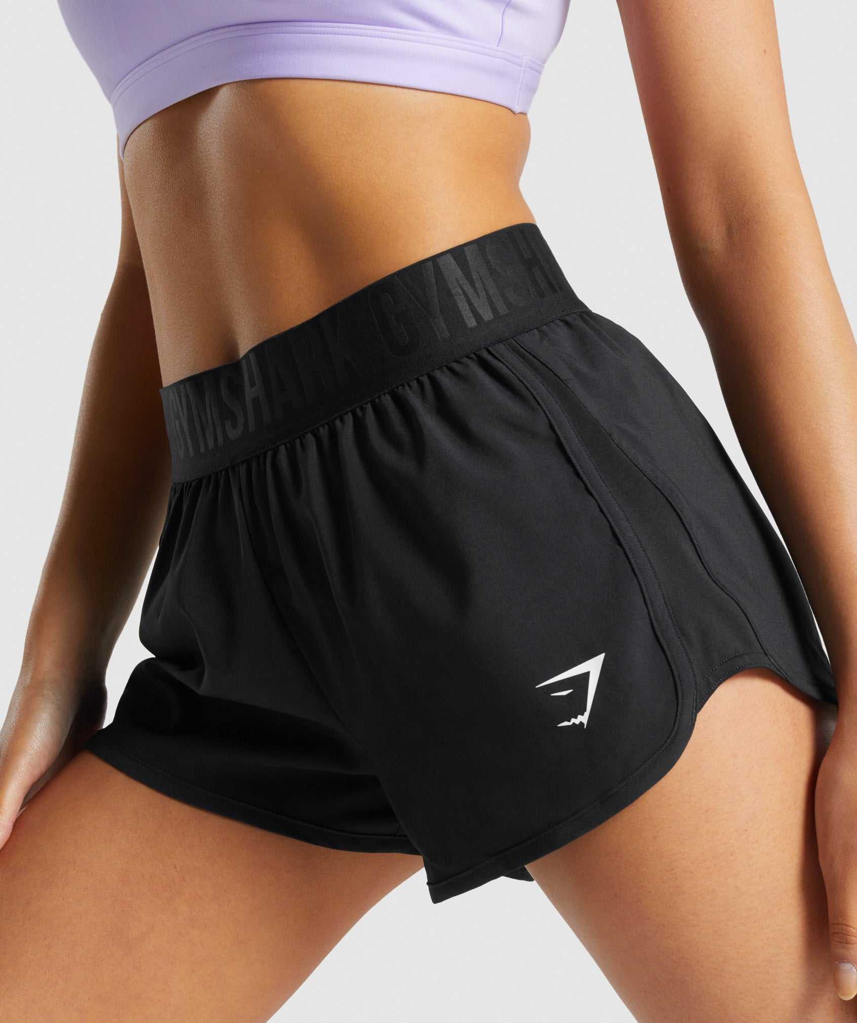 Black Gymshark Training Loose Fit Women's Shorts | XGALYC870