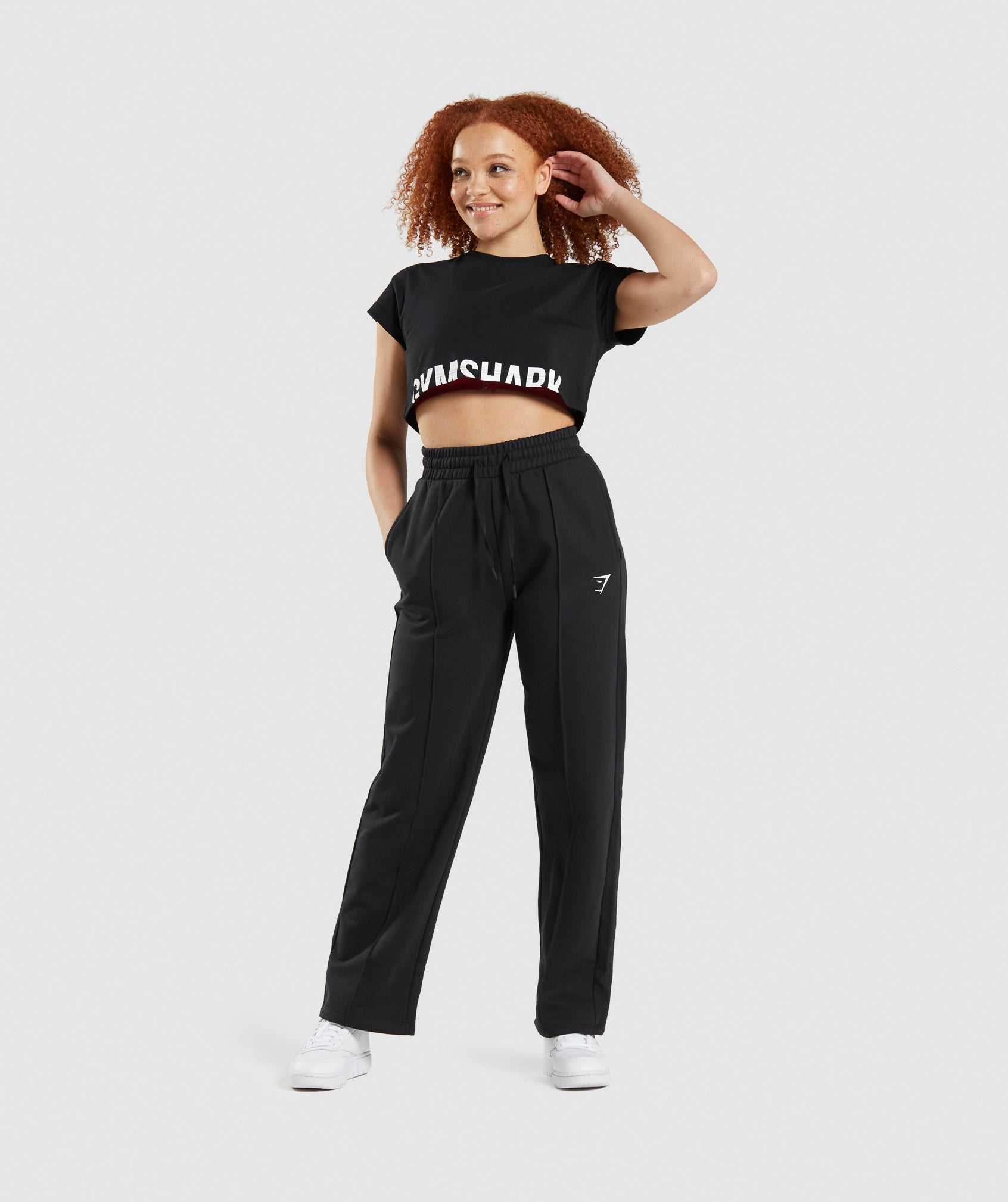 Black Gymshark Training Straight Leg Women's Jogger | FRZDHN072