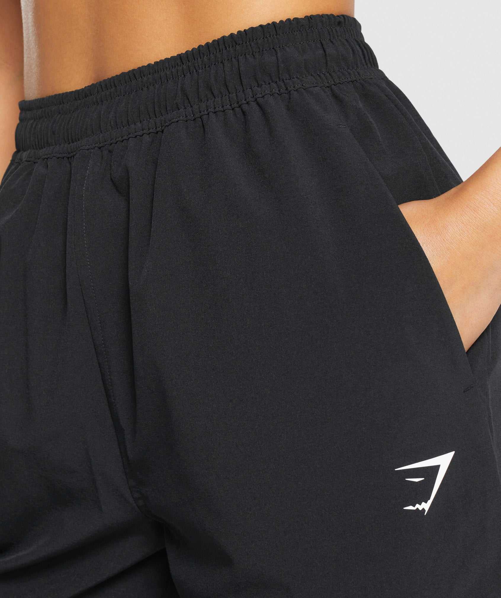 Black Gymshark Training Woven Women's Jogger | ZPKWJR249