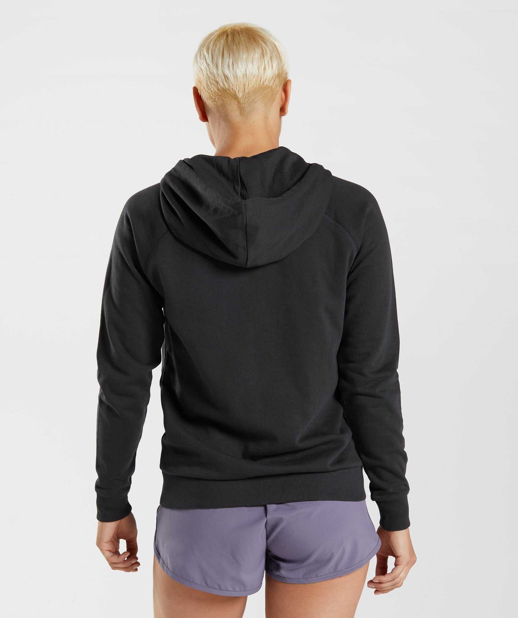 Black Gymshark Training Zip Women's Hoodie | JCZOXH941