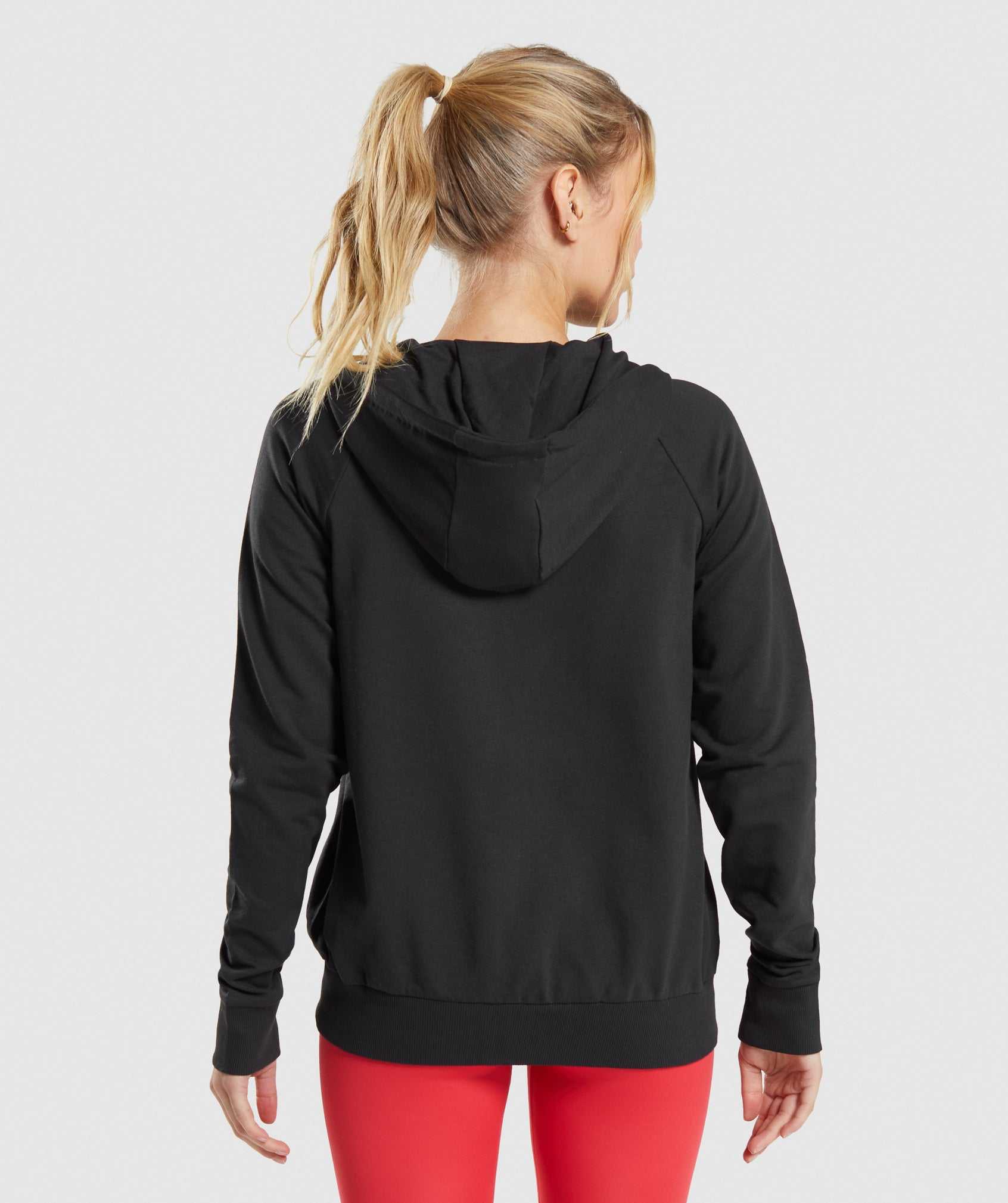 Black Gymshark Training Zip Women's Pullover | VUJTAX854