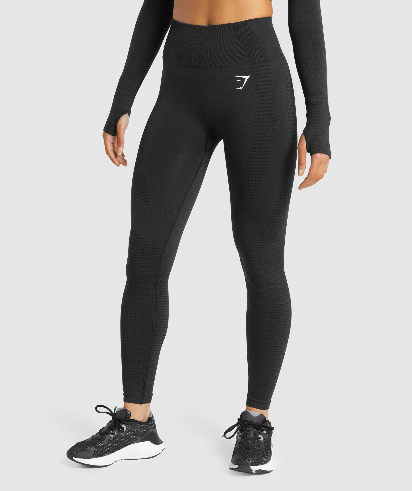 Black Gymshark Vital Seamless 2.0 Women's Leggings | HAZJWO271