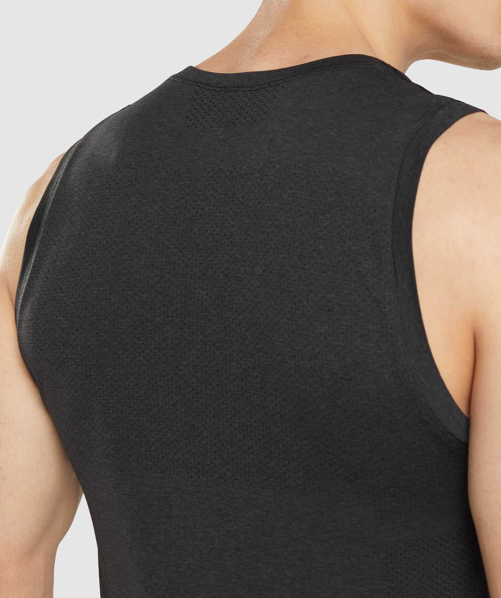 Black Gymshark Vital Seamless Light Men's Tanks | QGXEJK471